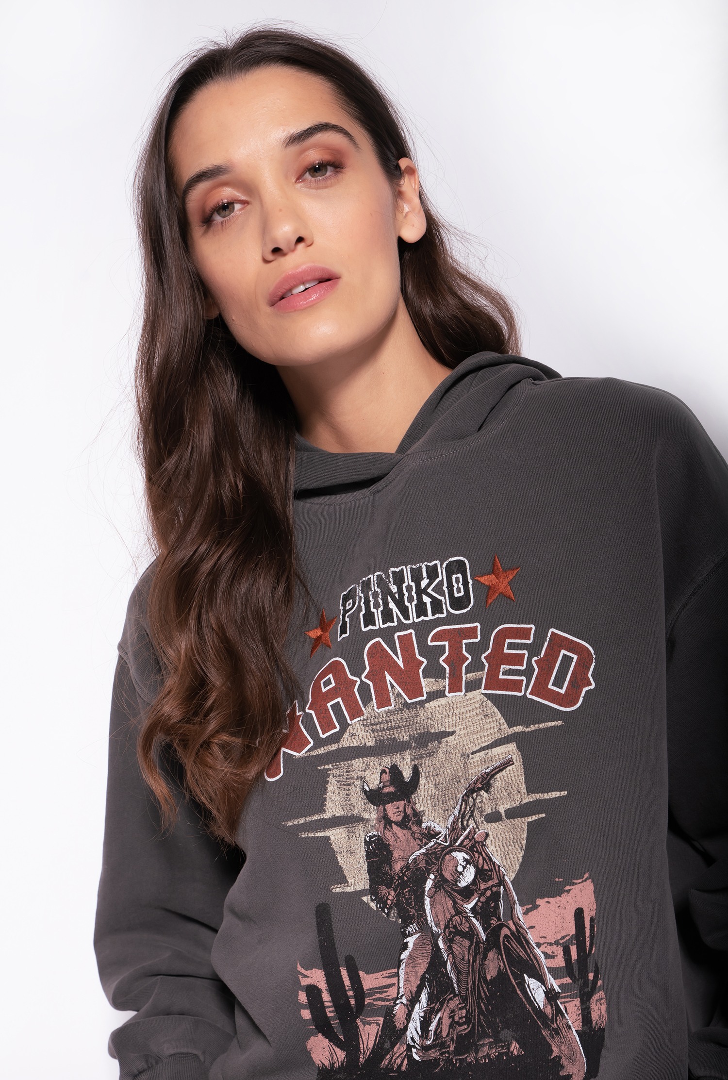 Sweatshirt with Wanted print