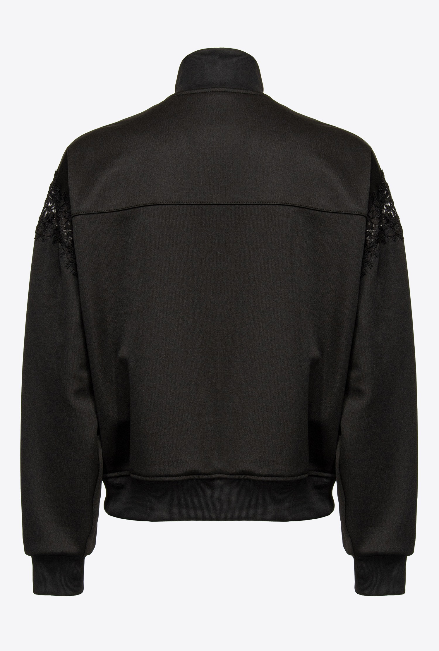 Technical sweatshirt with lace