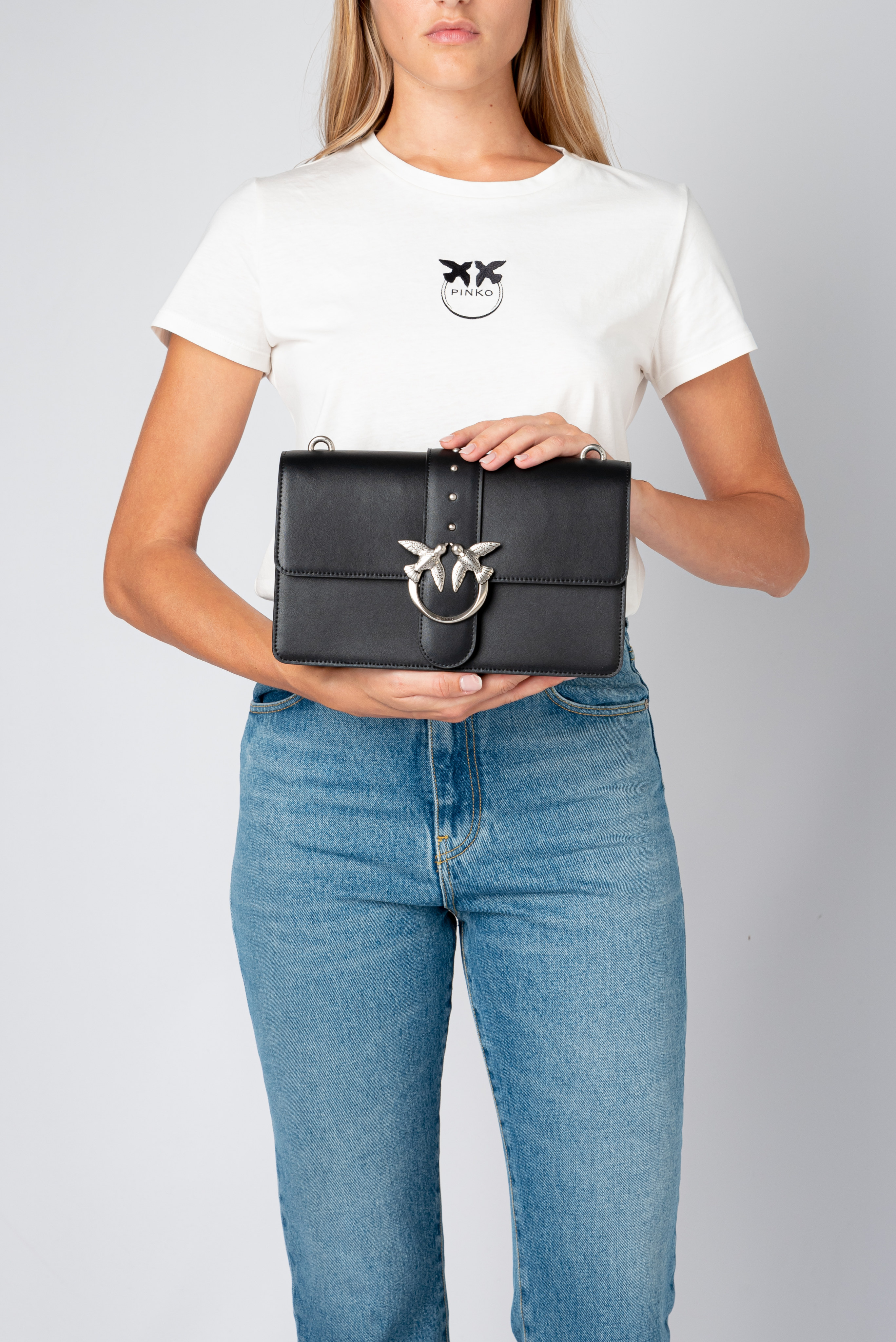 Classic Love Bag Icon with jewel shoulder strap