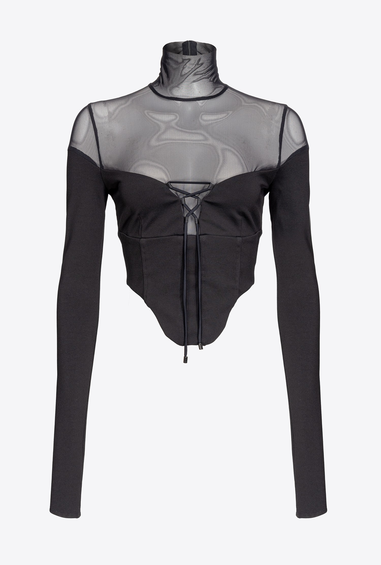 Bustier top with tulle