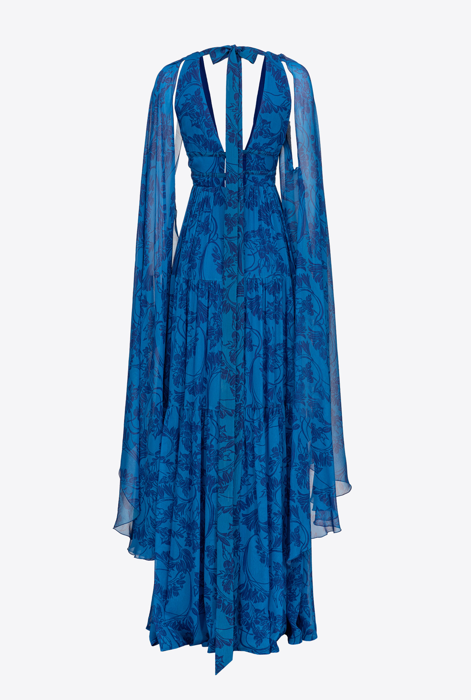 Long dress with ramage floral print