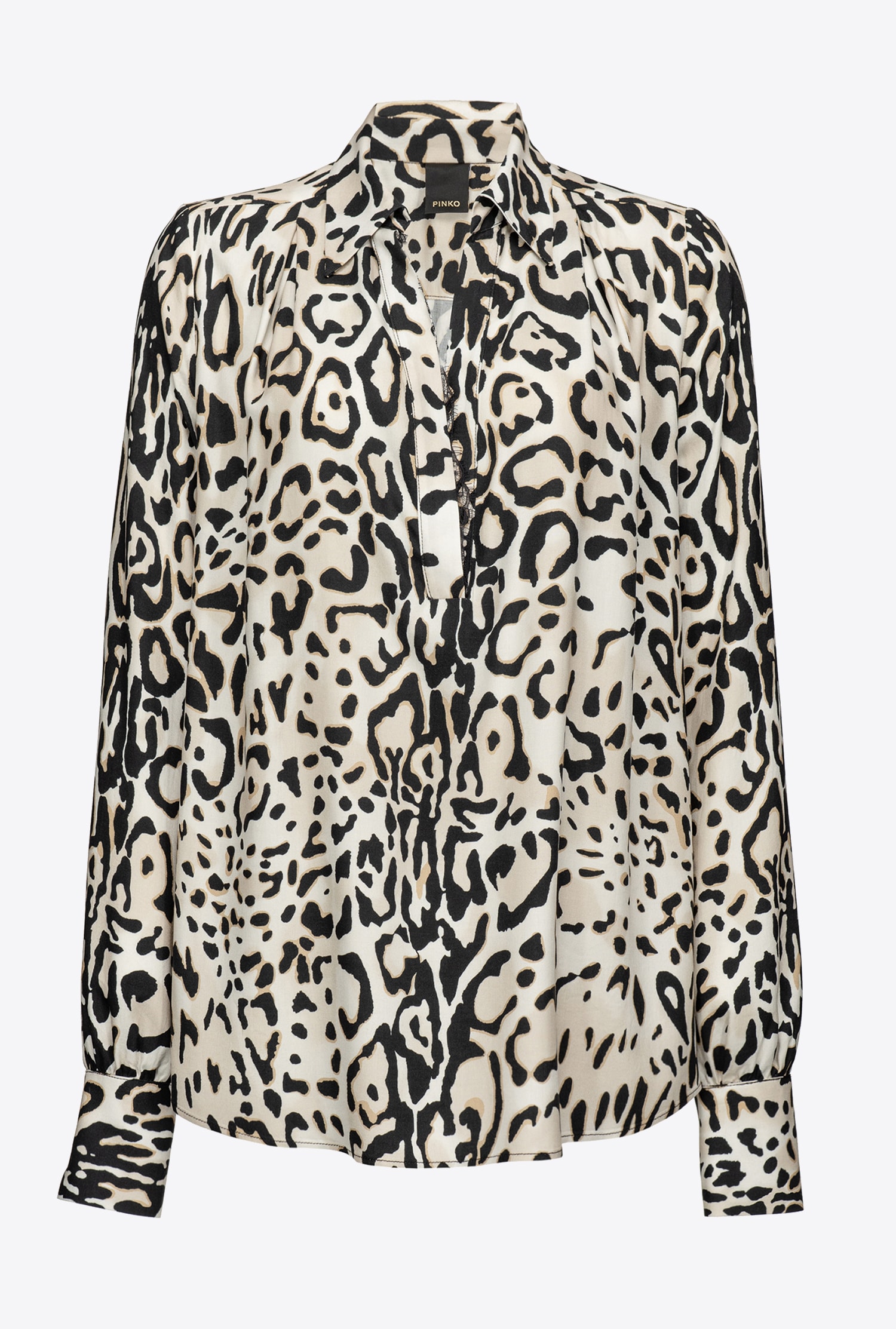 Blouse with dotted print