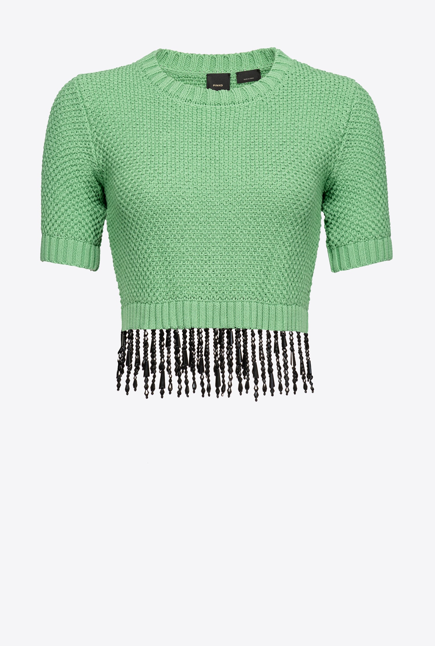 Crop top with bead detailing