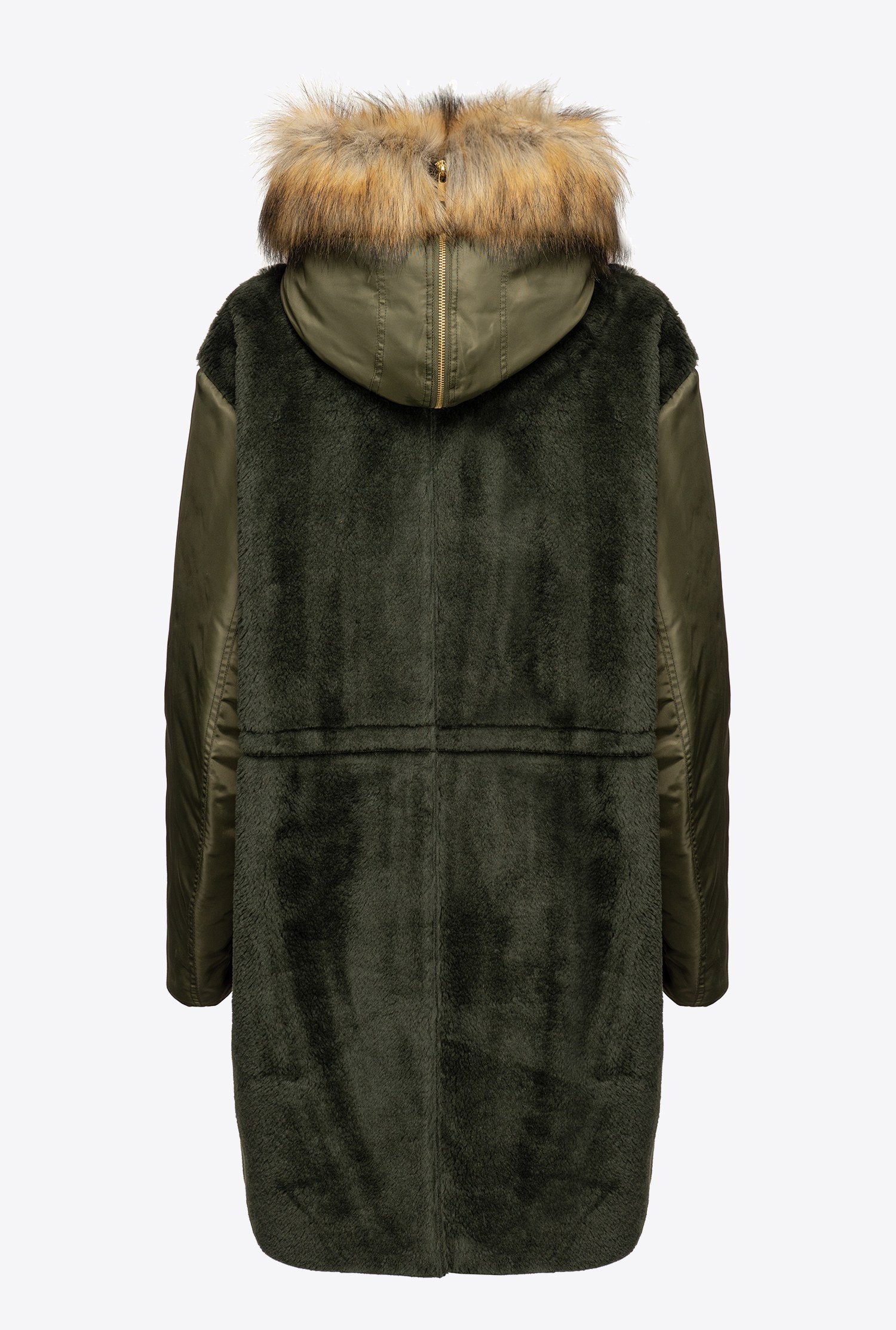 Fur-effect parka