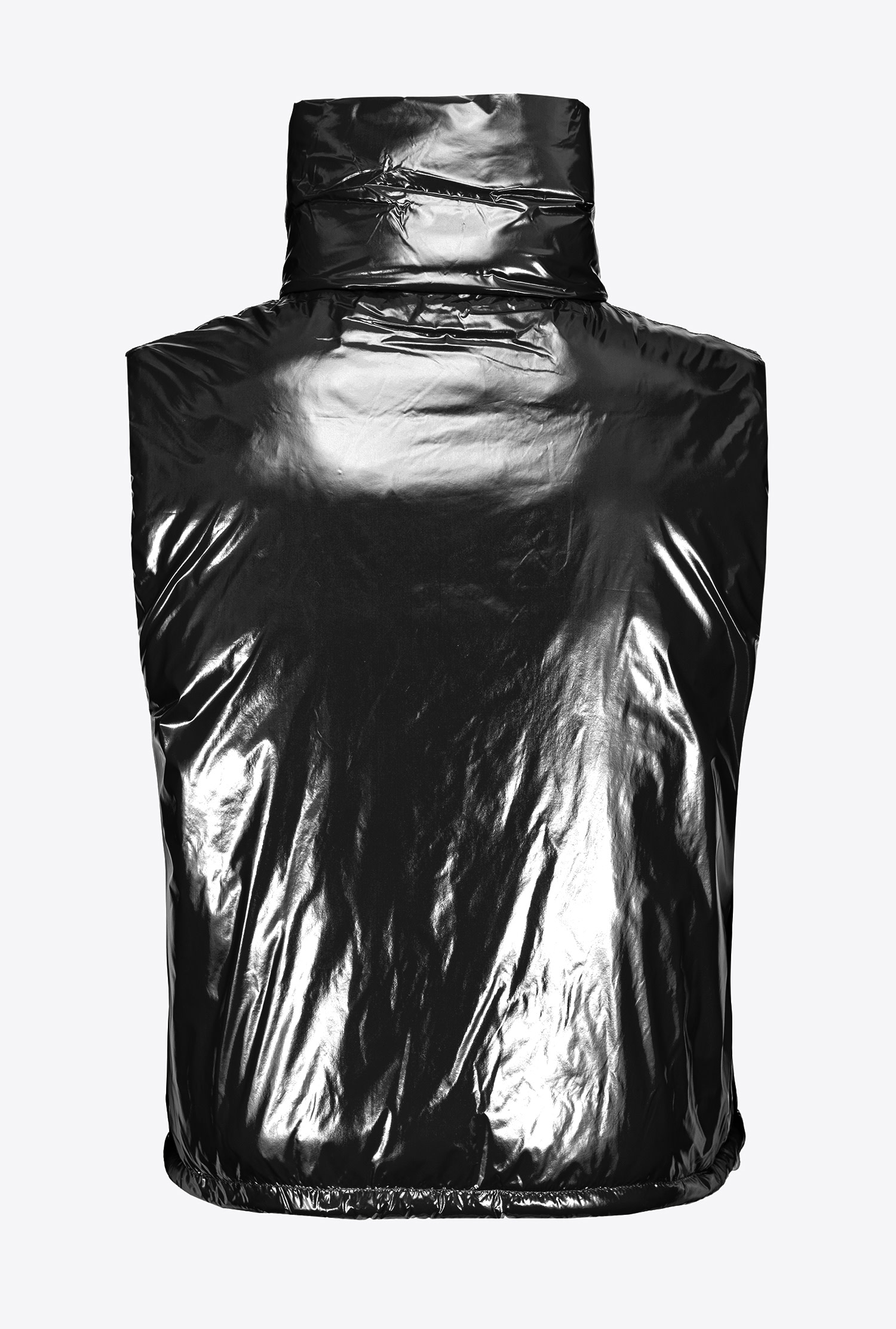 Padded crystal nylon vest