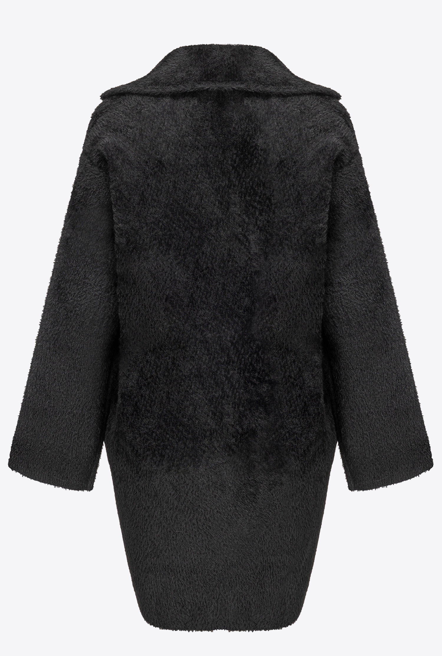 Faux fur cocoon coat