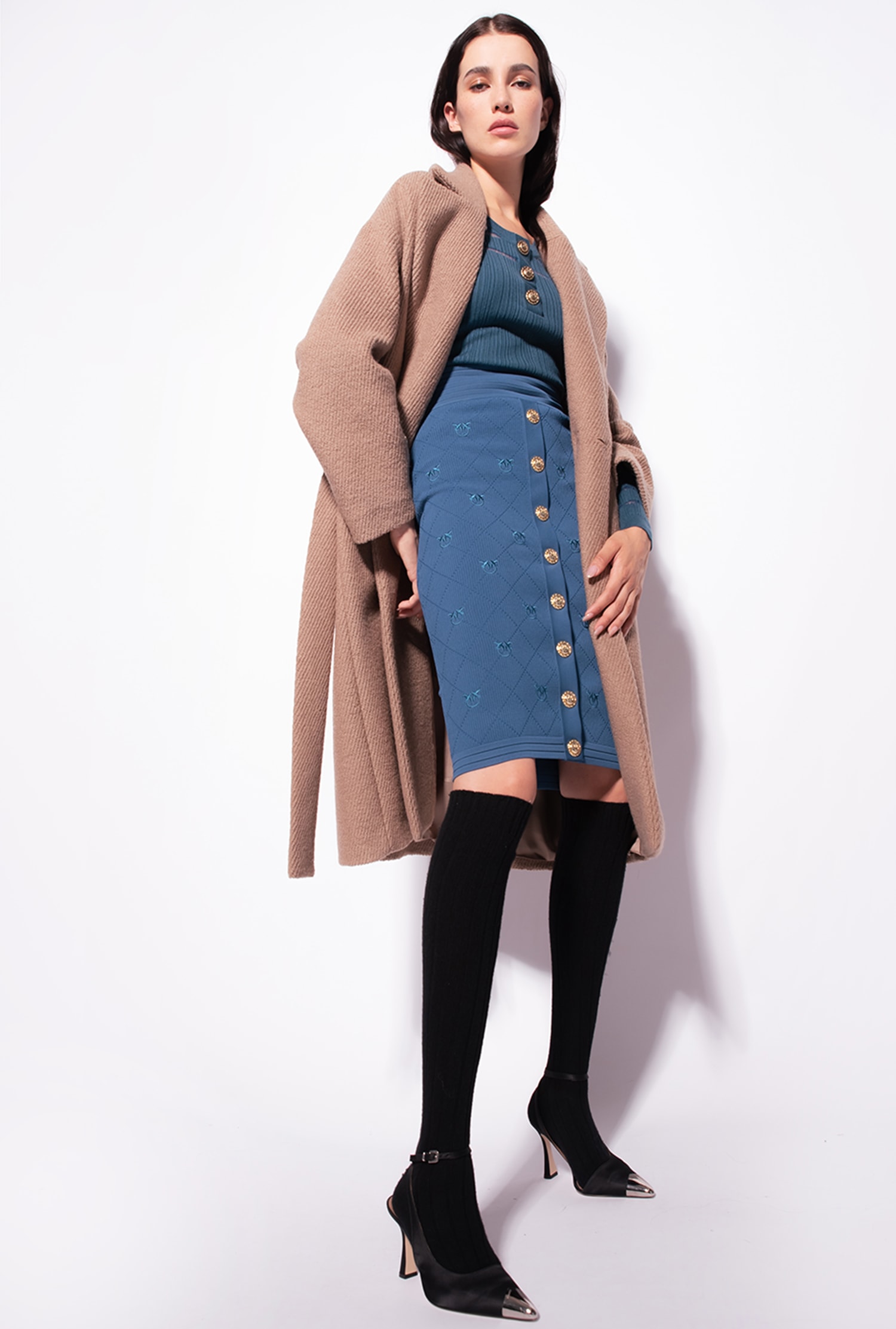 Jacquard Love Birds skirt