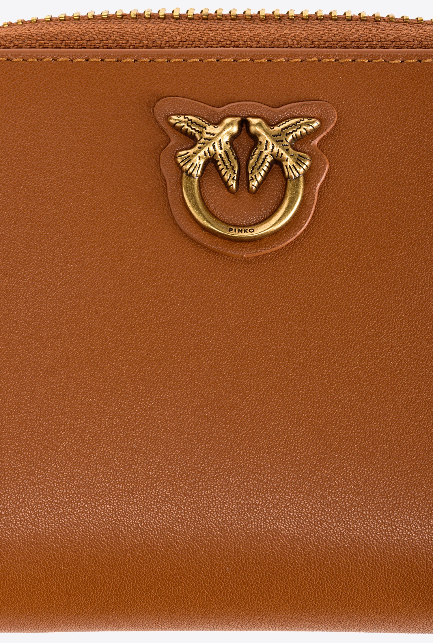 Small zip-around leather purse