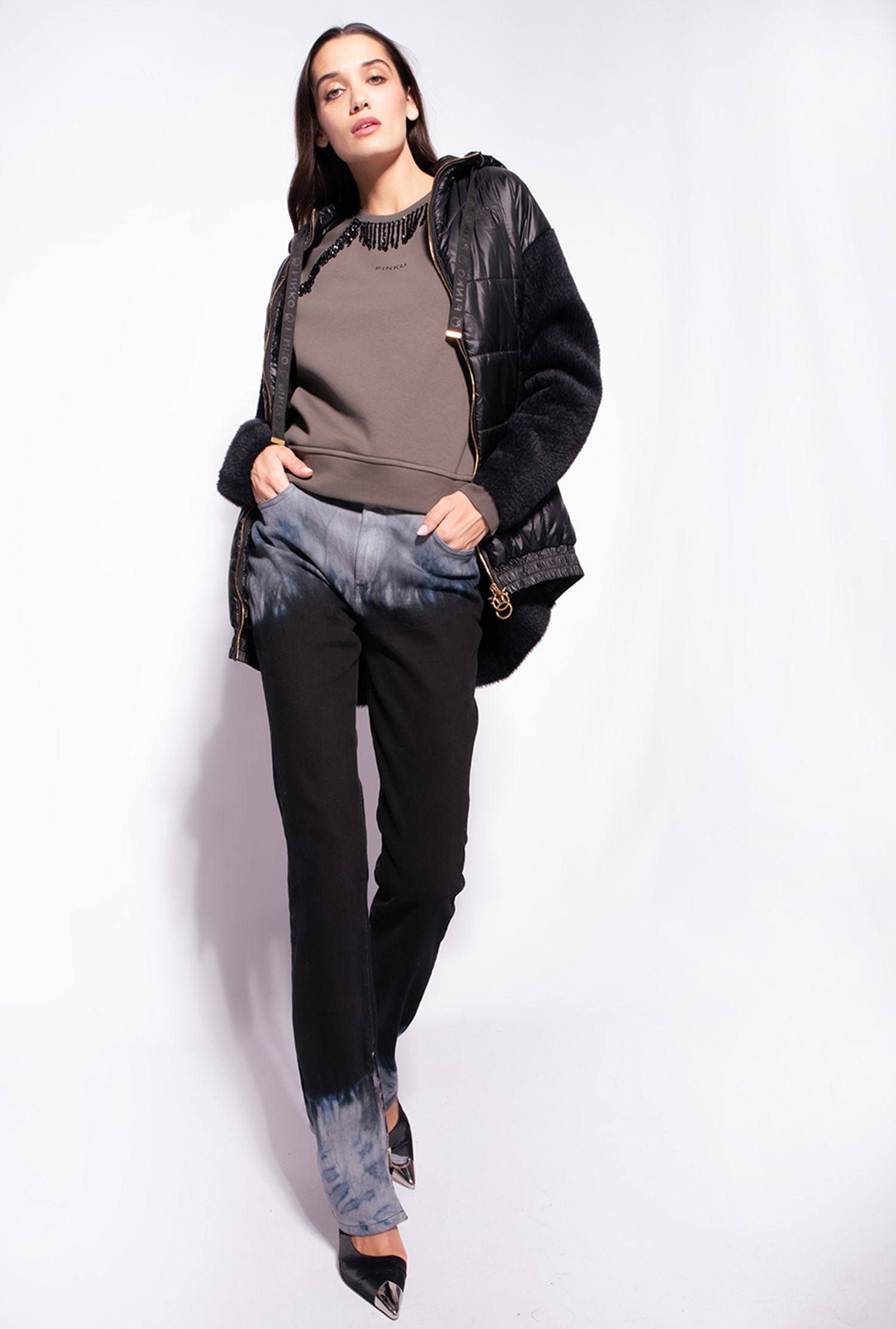 Skinny tie-dye jeans