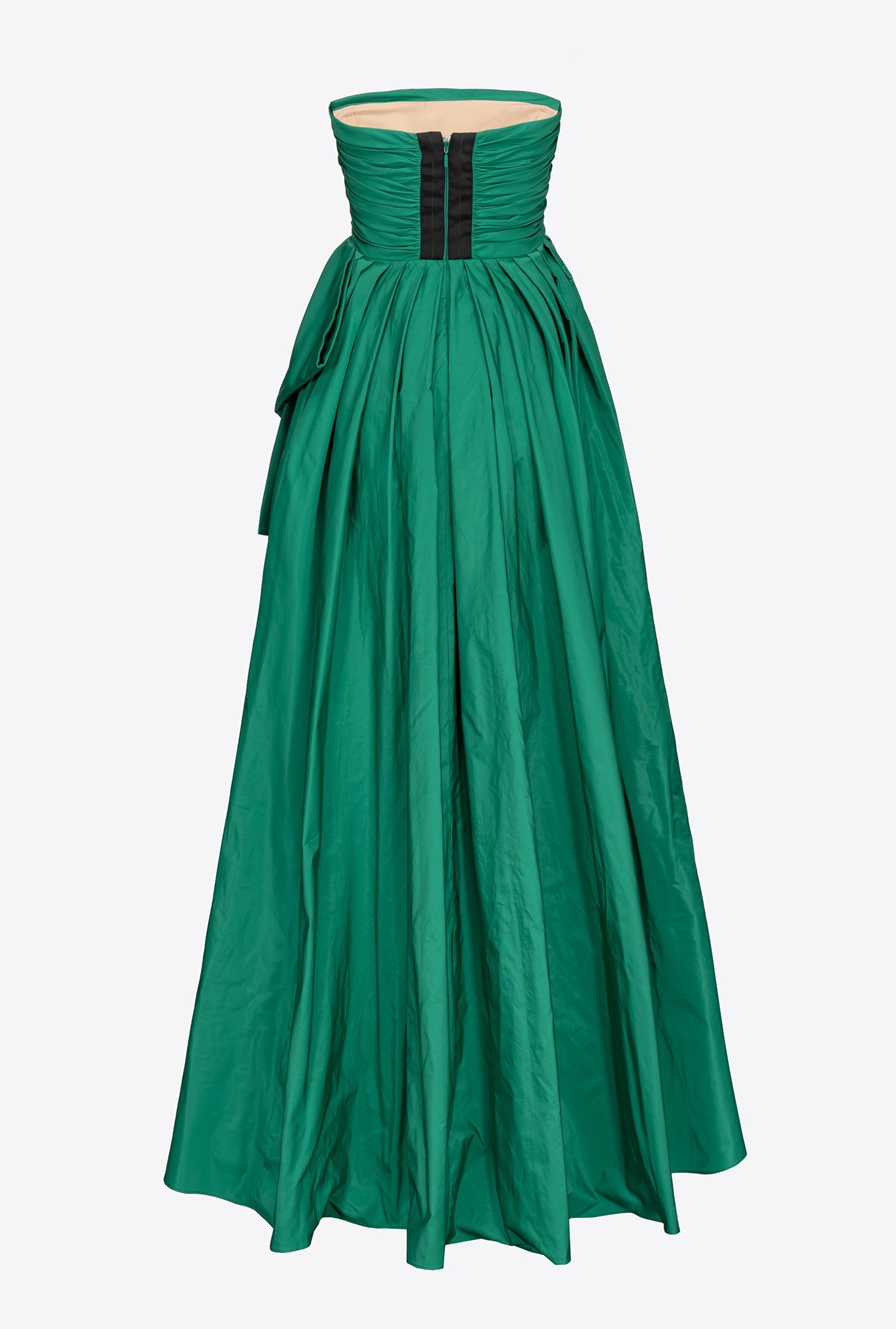 Long taffeta dress
