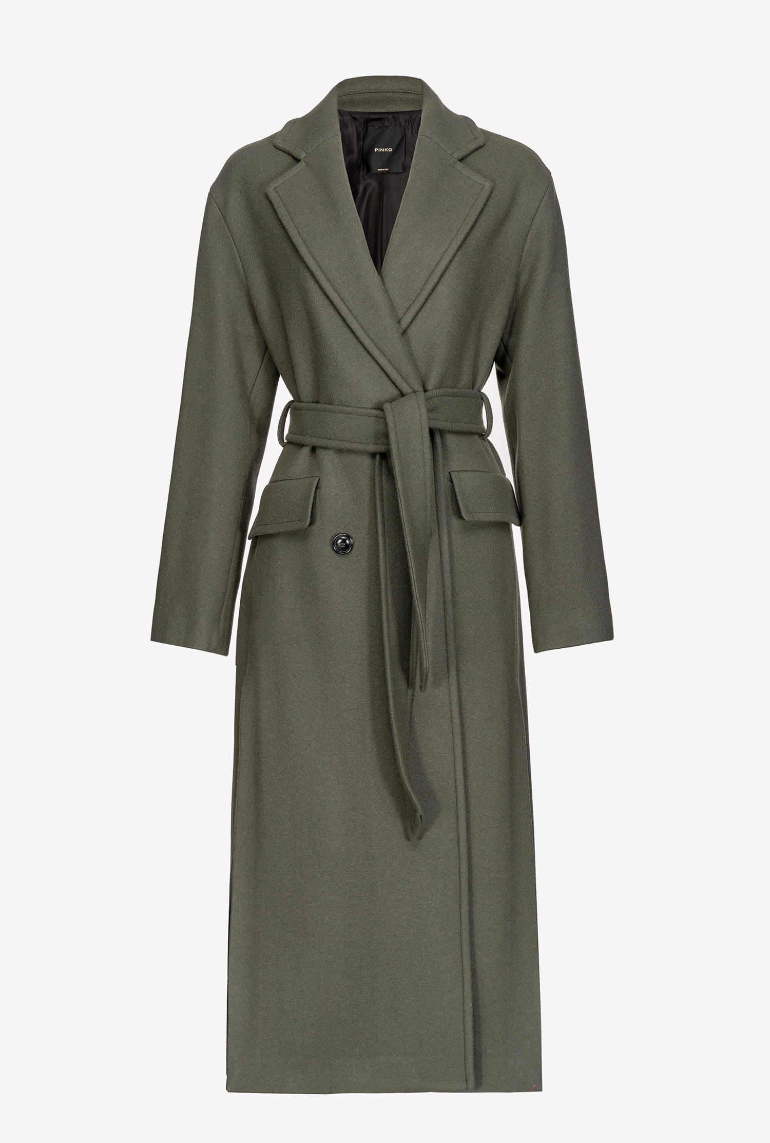 Long wraparound coat