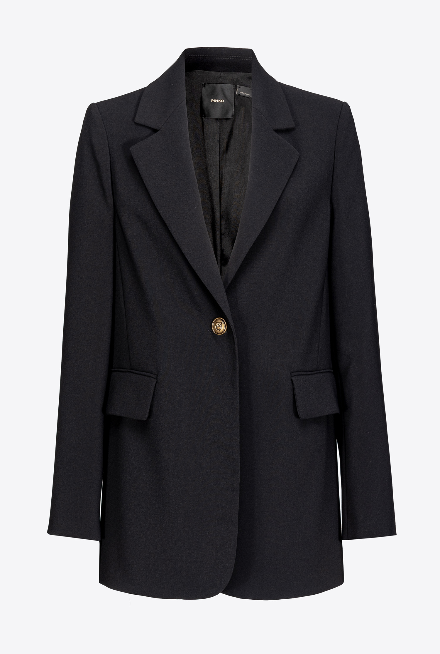 Single-breasted stretch crêpe blazer