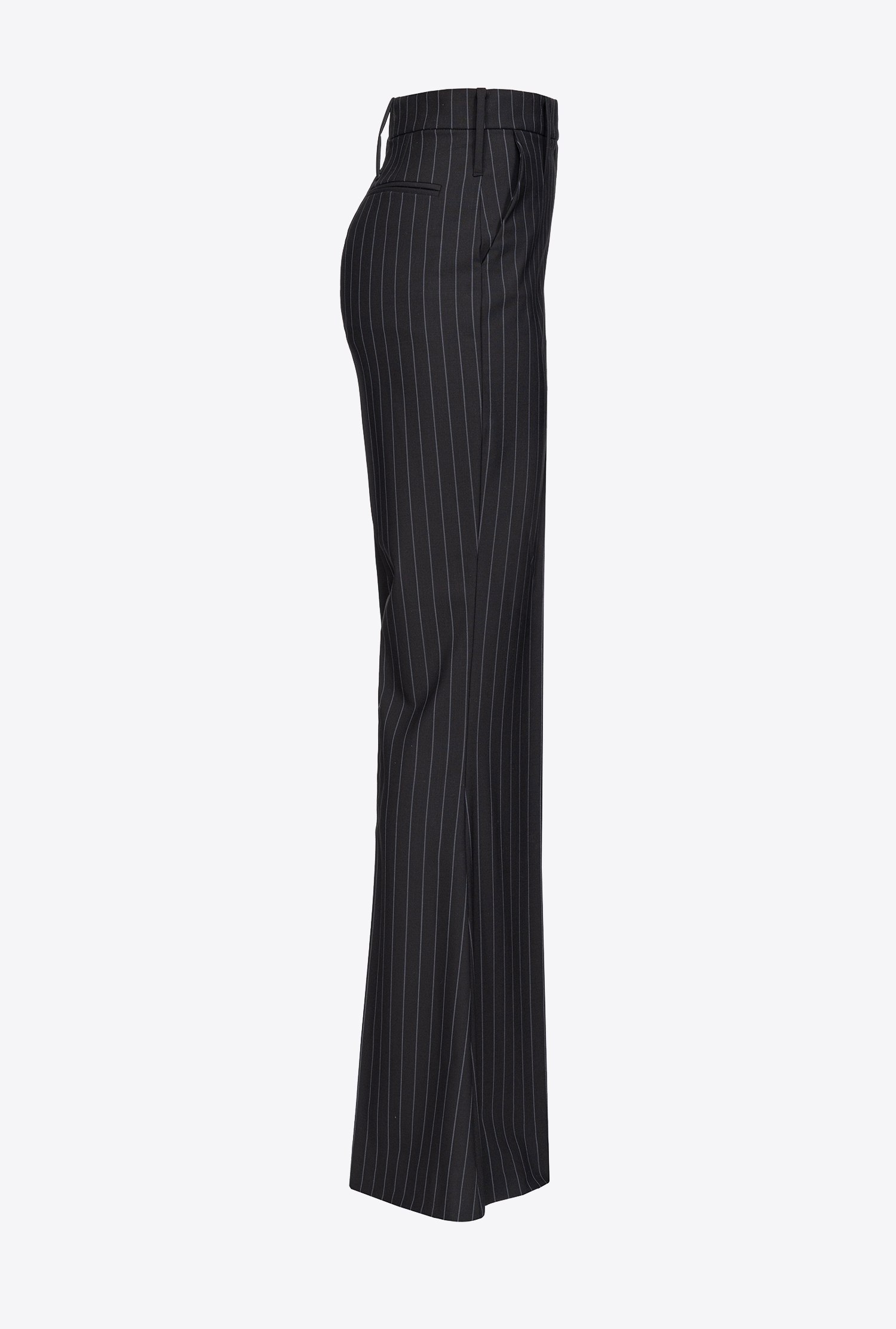 PINKO Reimagine pinstriped trousers by Patrick McDowell
