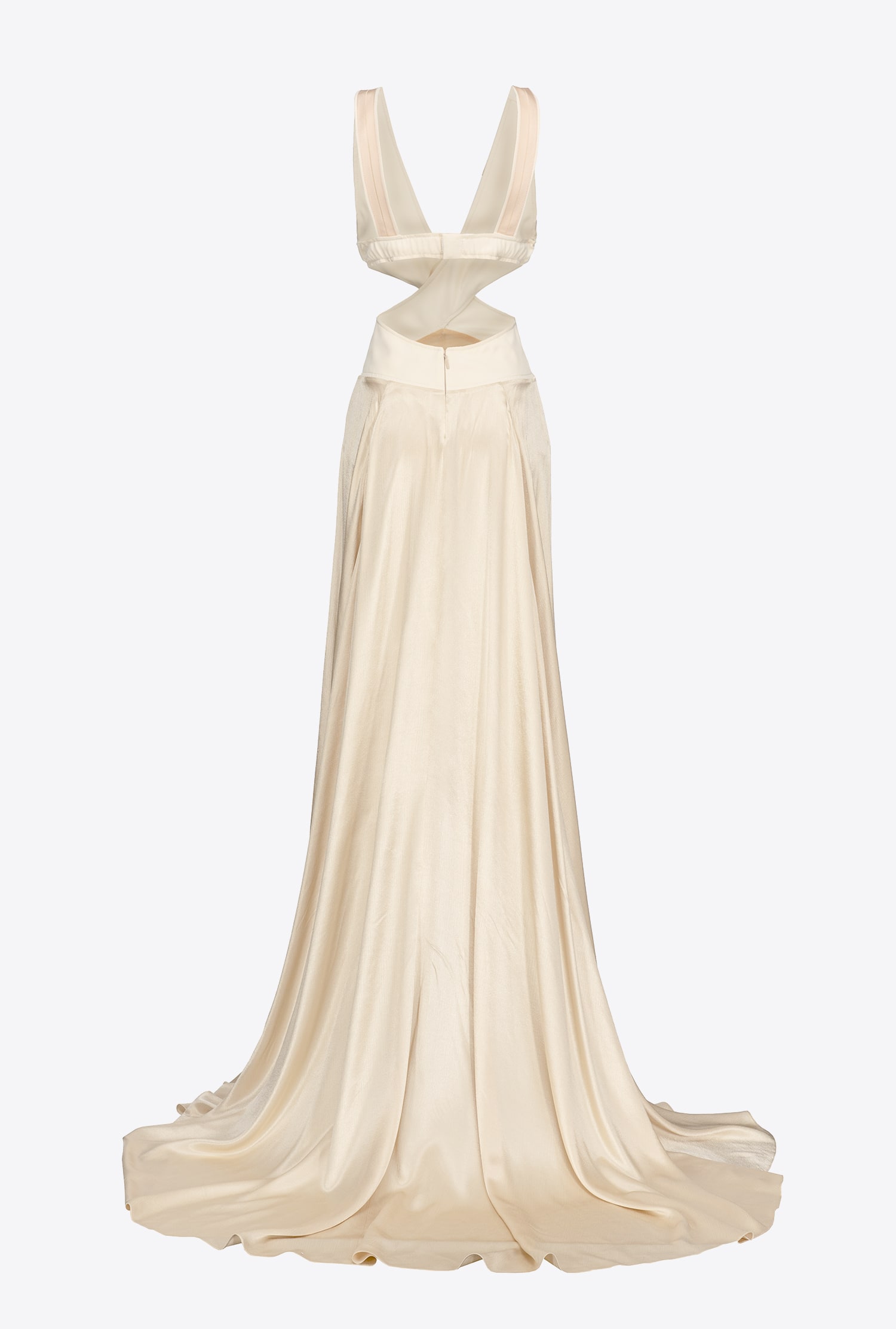 Long dress with open back