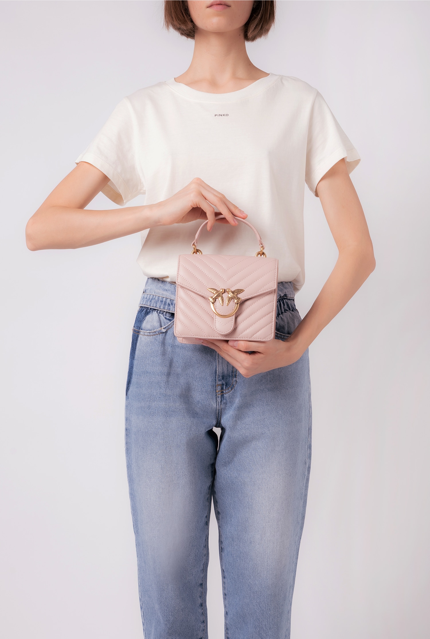 Mini Love Bag Top Handle V Quilt