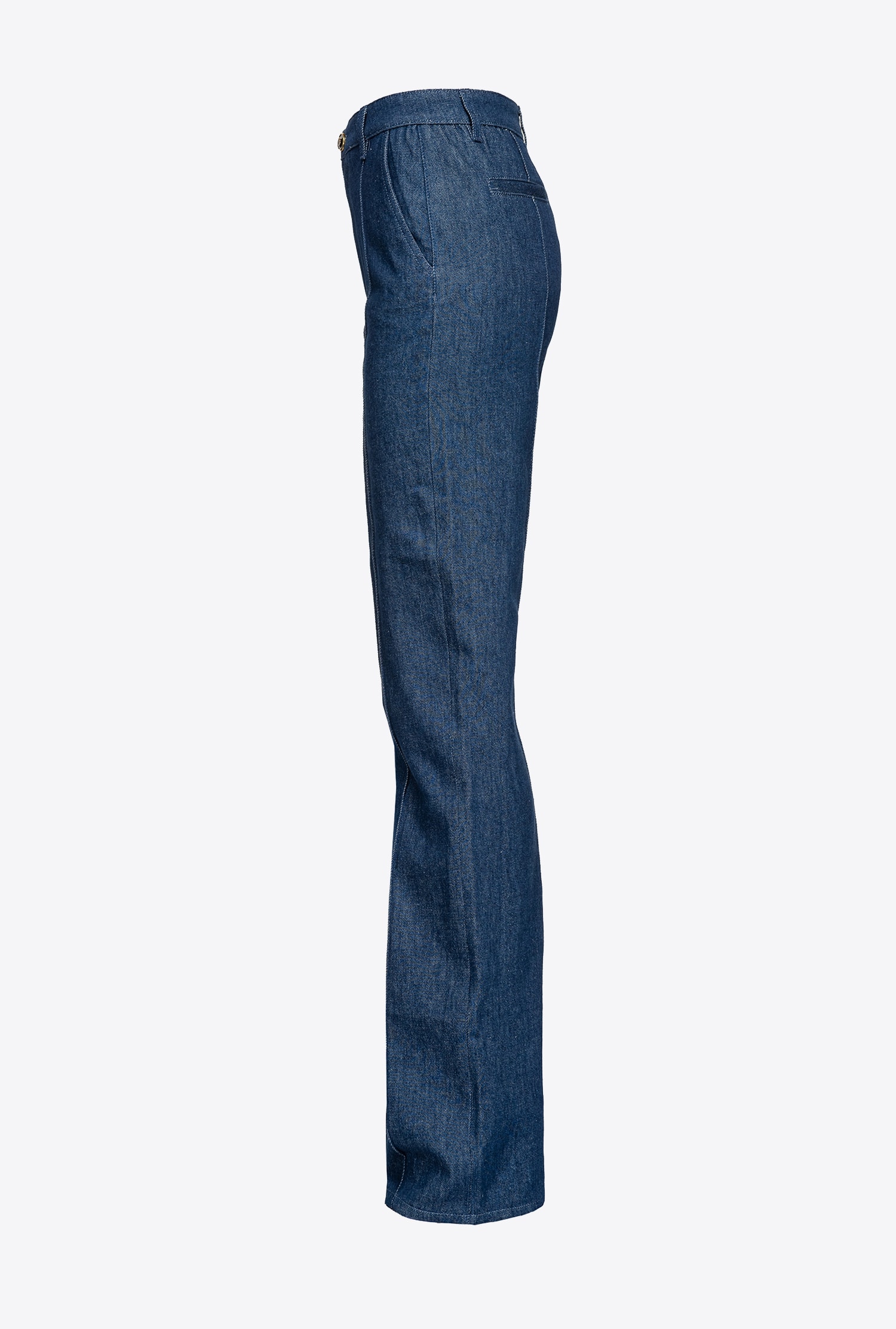 Flared flat-wash denim jeans