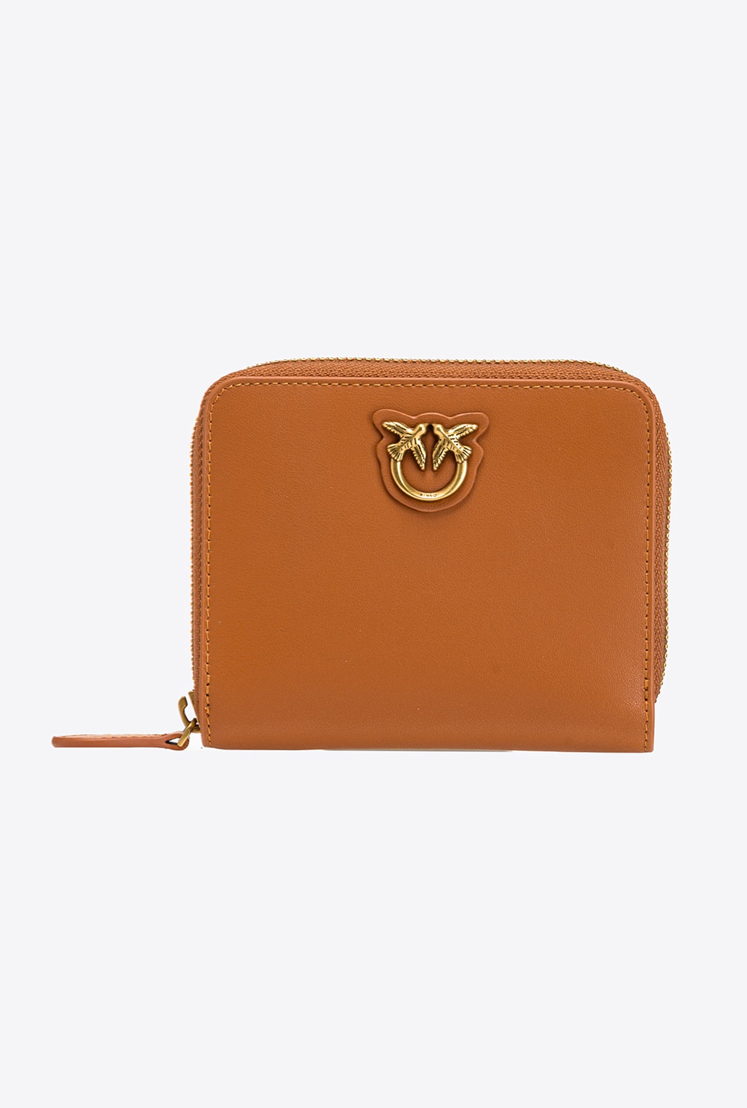 Small zip-around leather purse