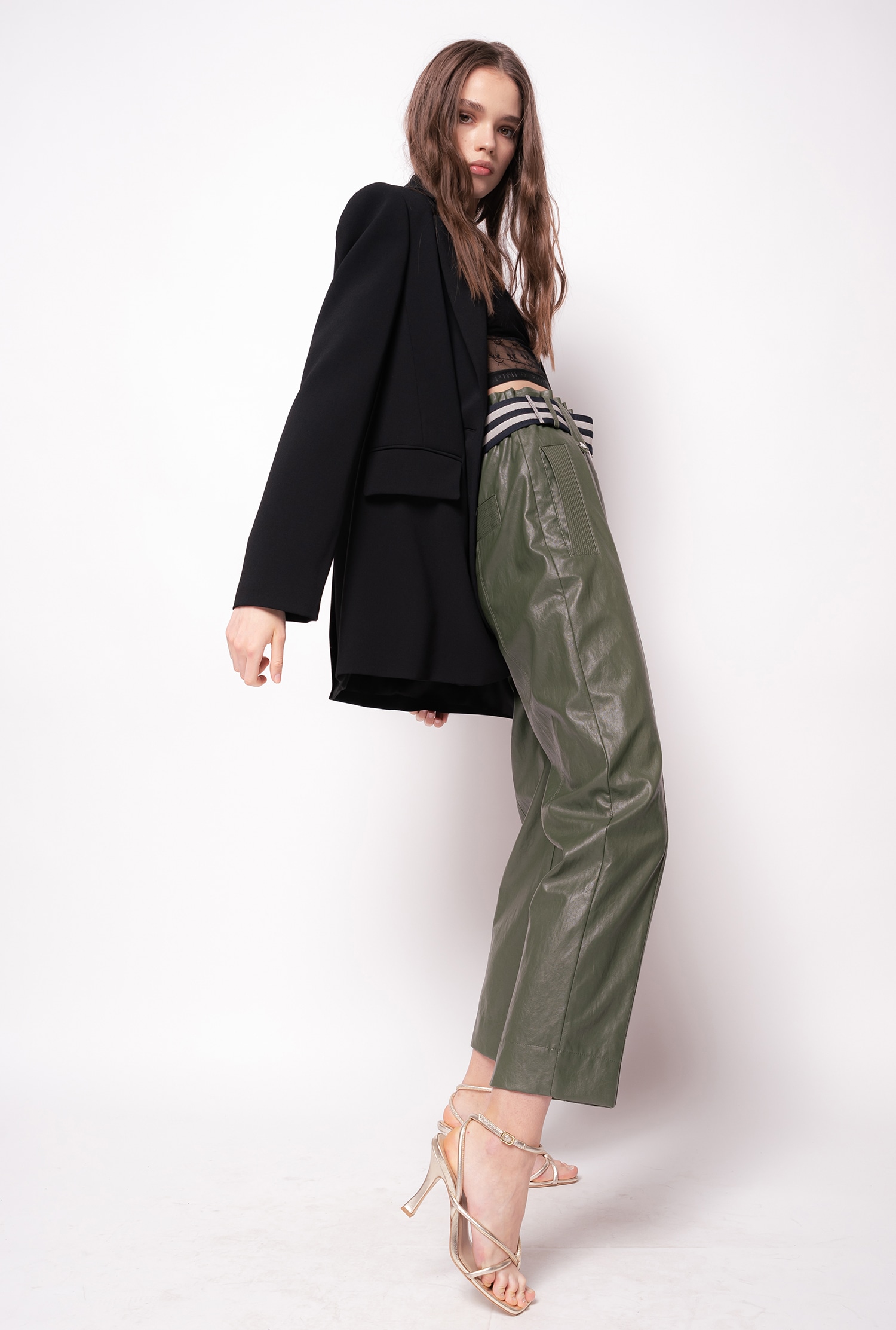 Single-breasted stretch crêpe blazer