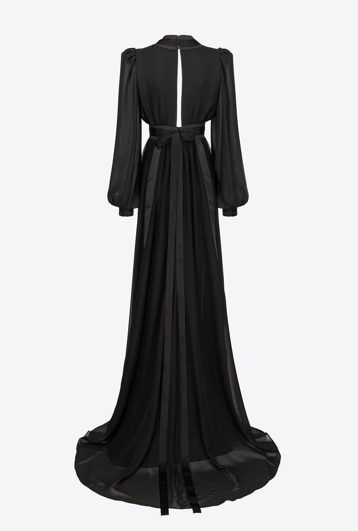 Long, elegant georgette dress