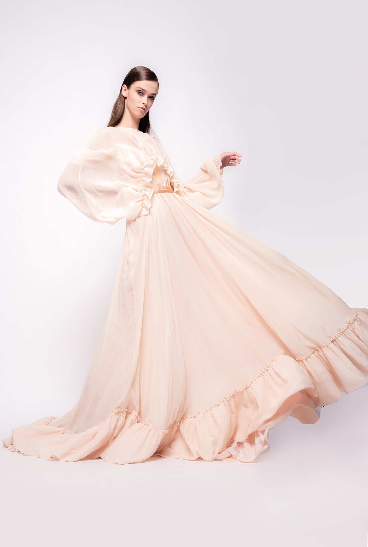 Shrug top with frills