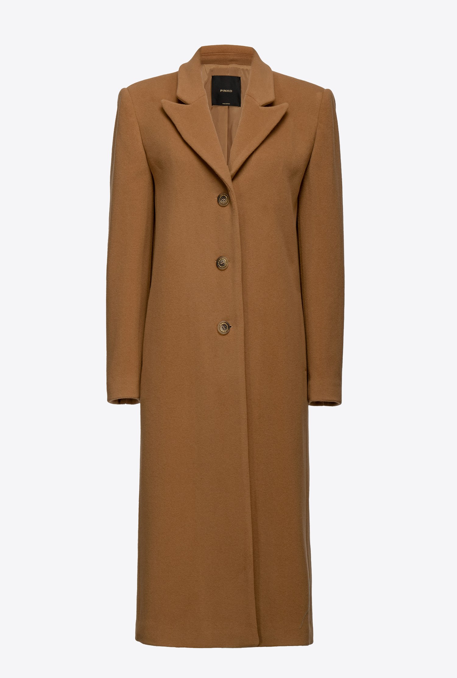 Long fabric coat