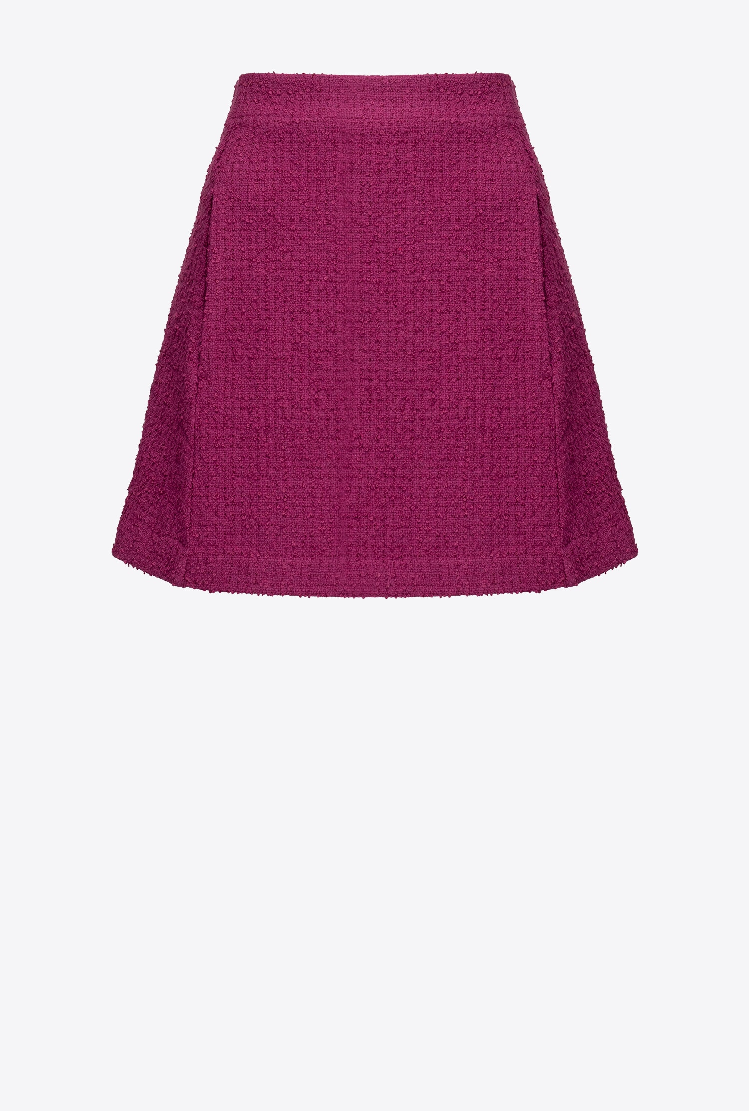 Basketweave bouclé mini skirt