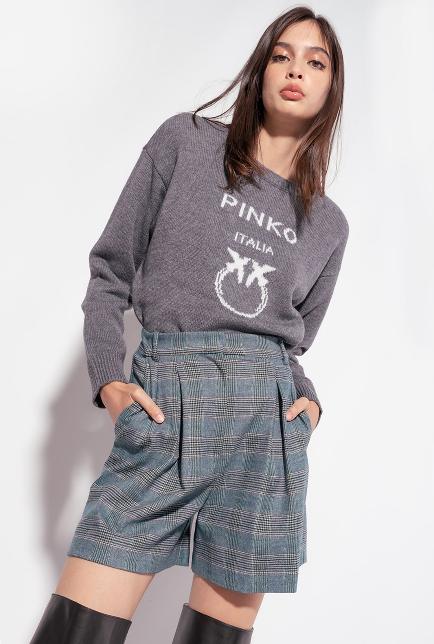 Prince-of-Wales flannel shorts