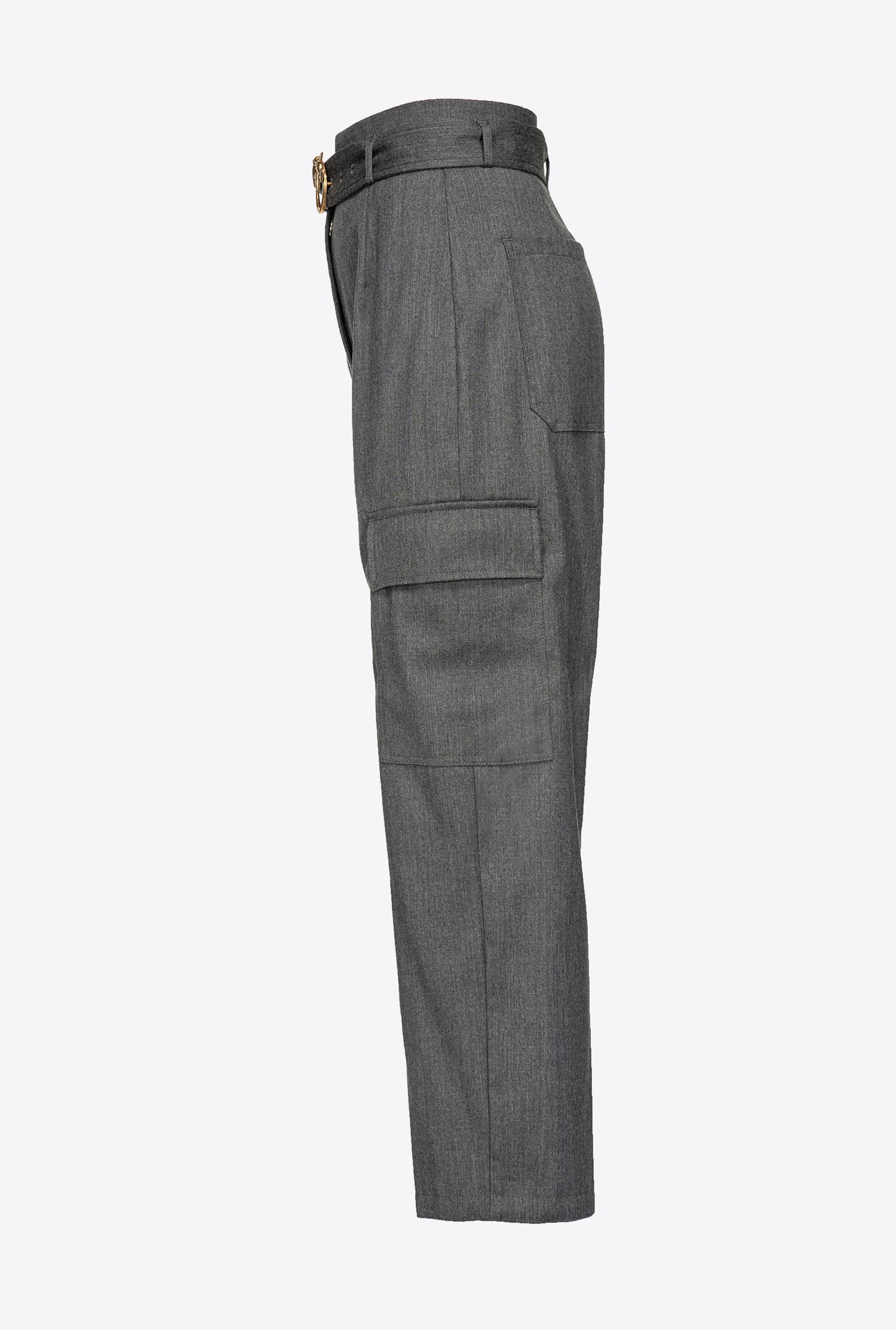 Flannel cargo trousers