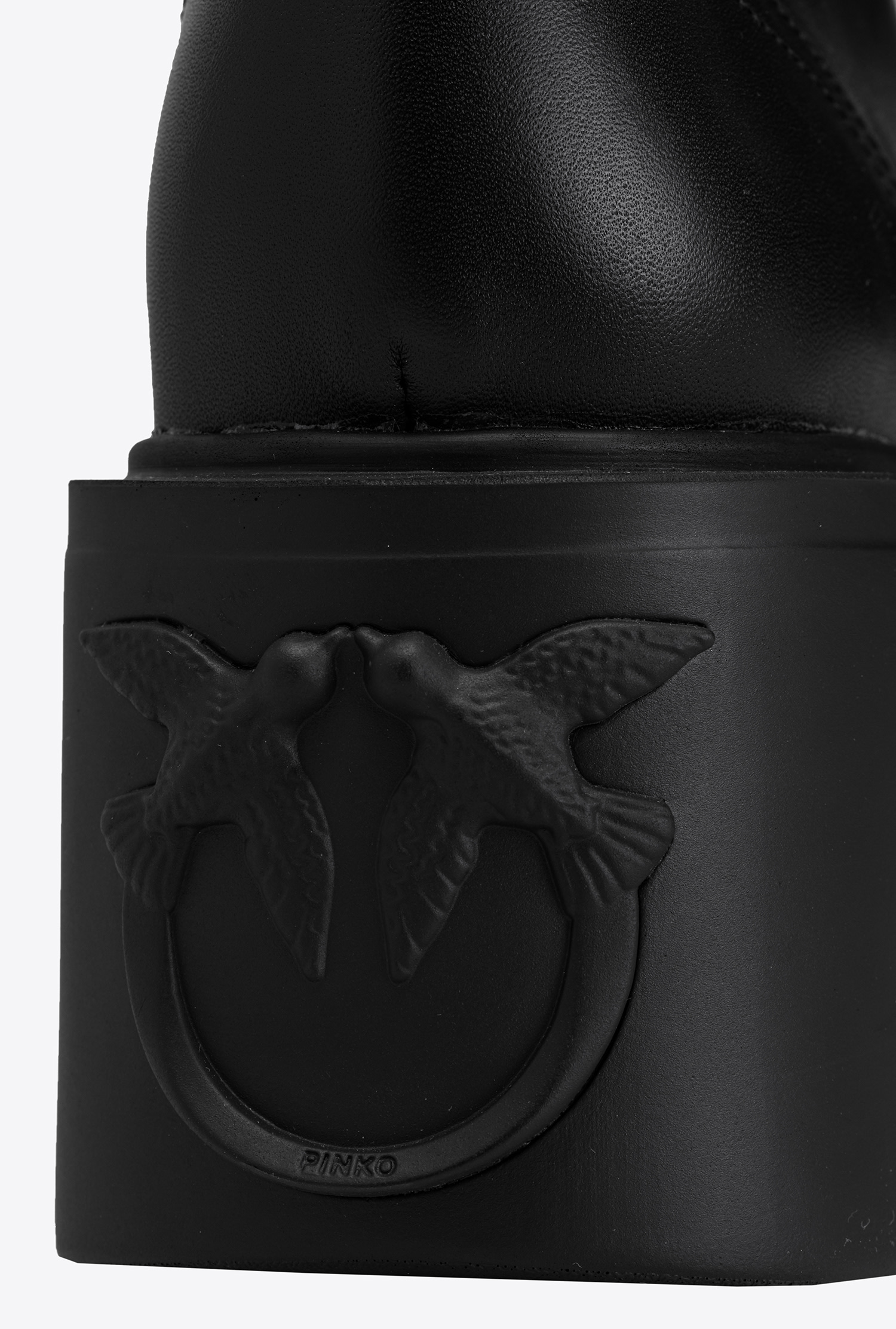 Platform combat boots