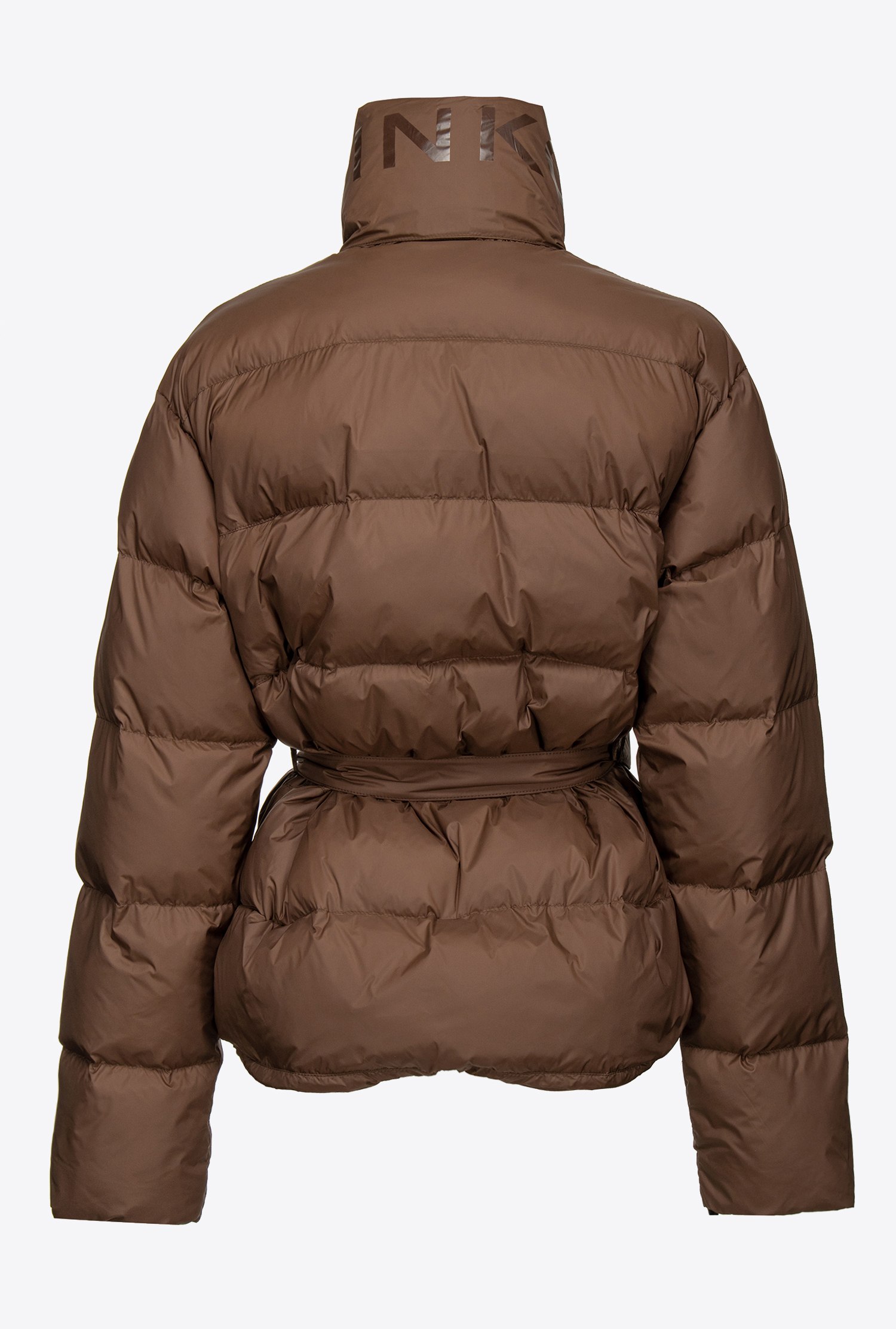 Short down jacket with belt