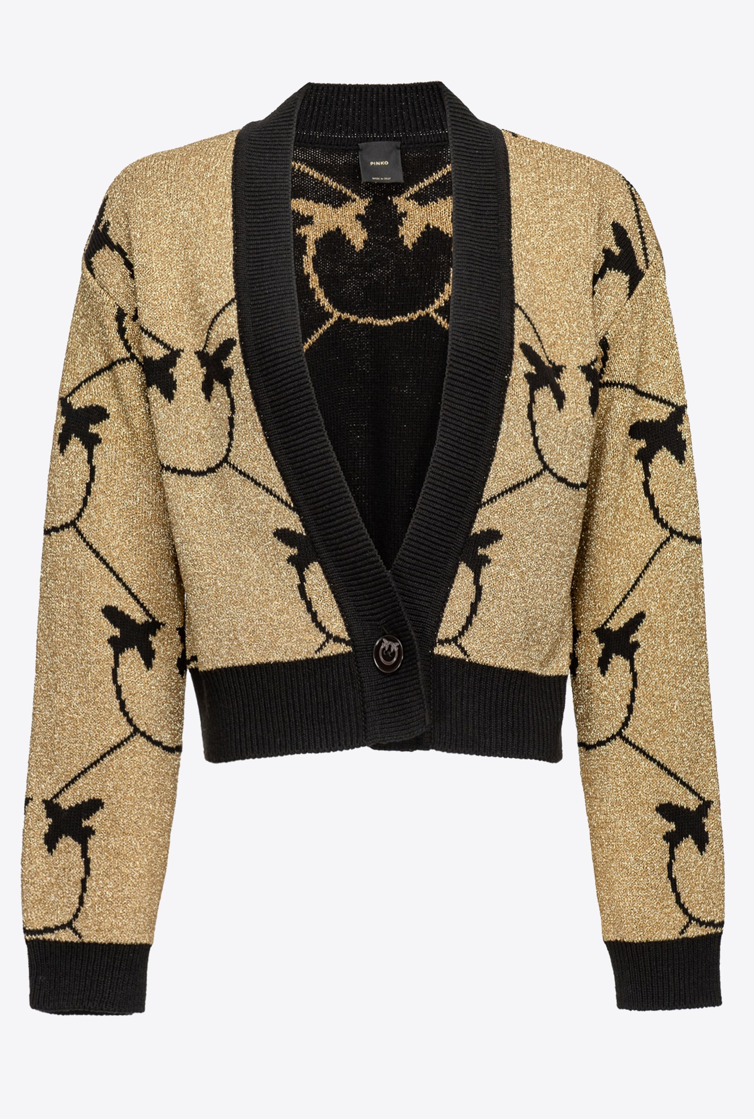 Cropped Monogram jacquard cardigan