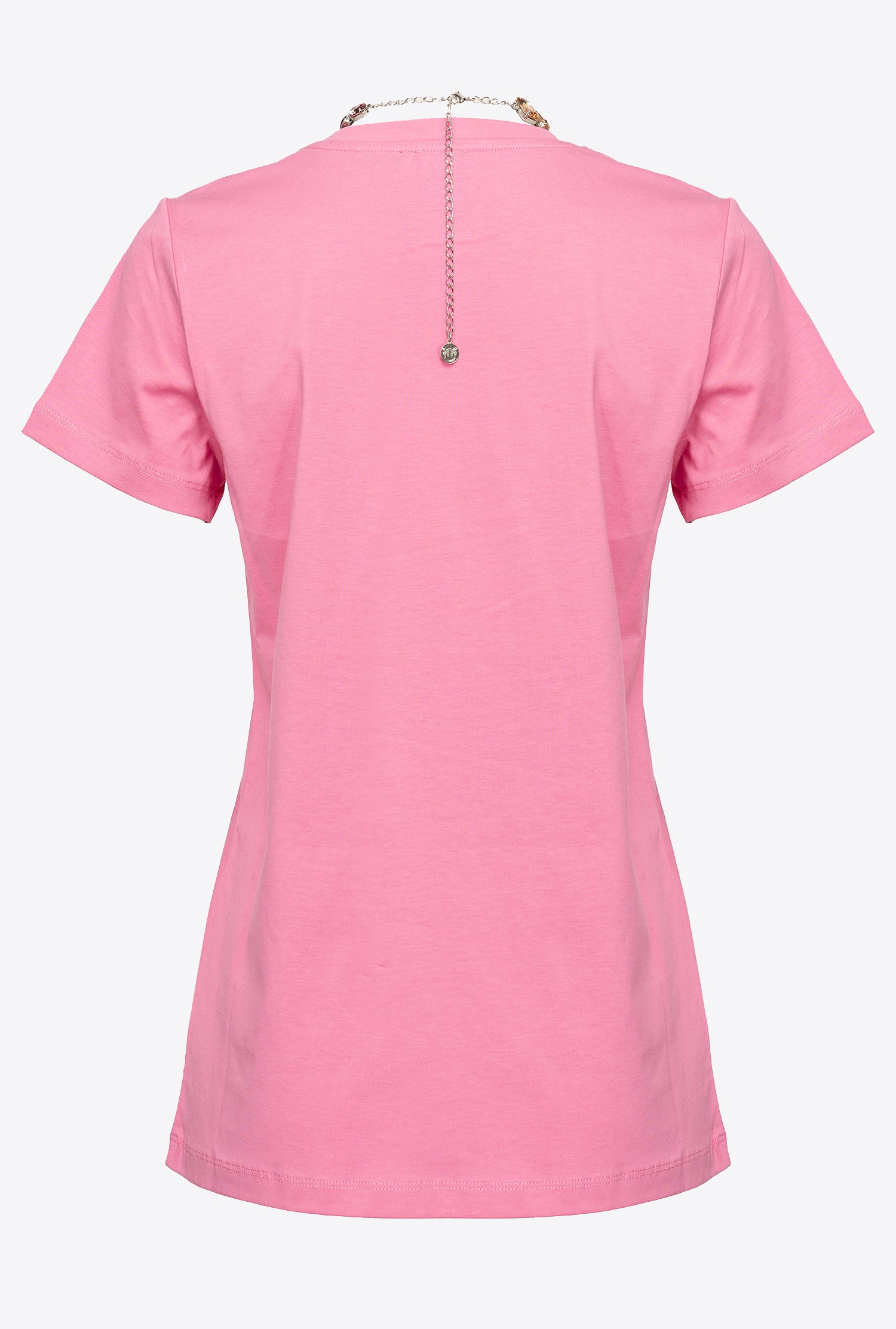 T-shirt with jewel necklace