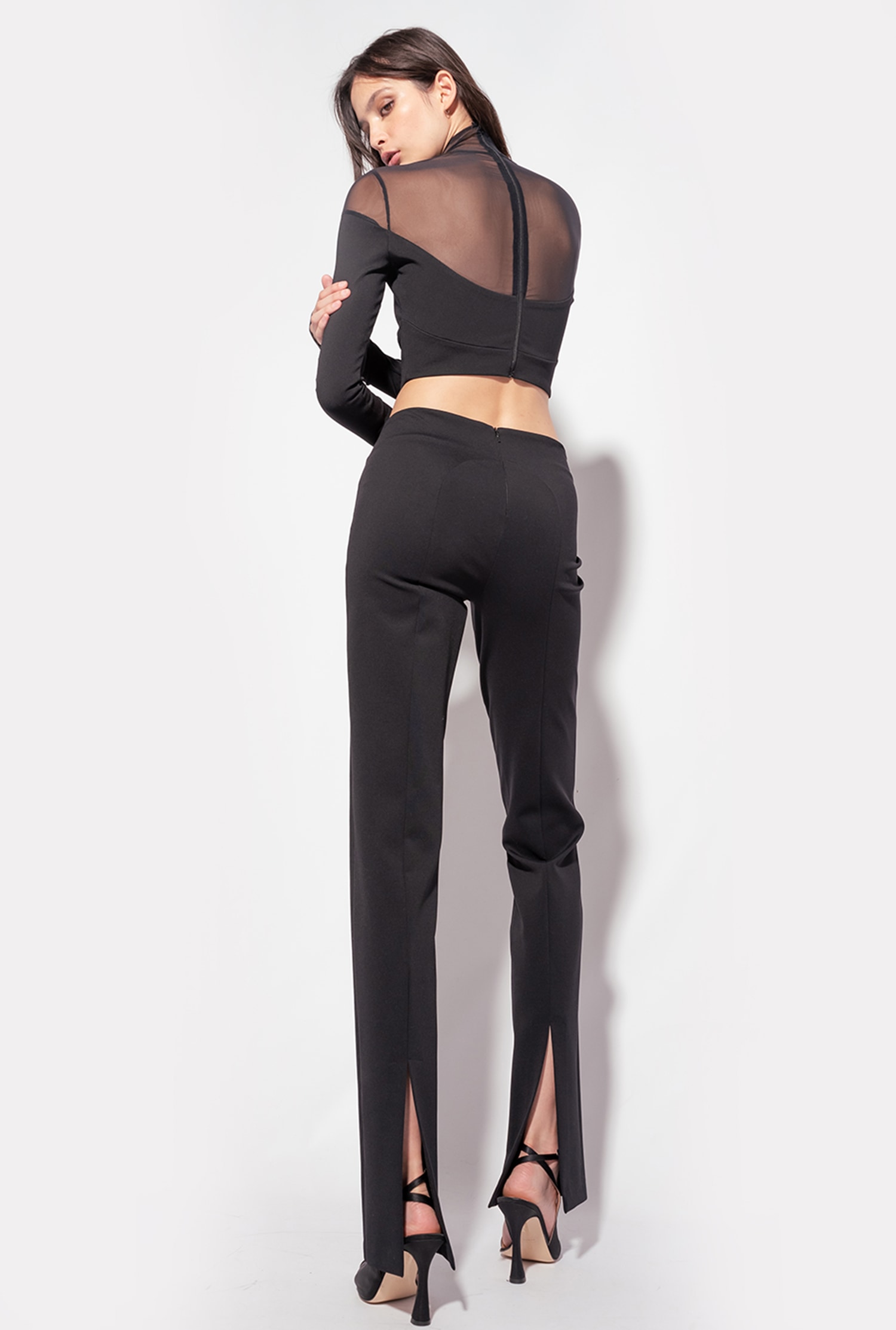 Bustier top with tulle