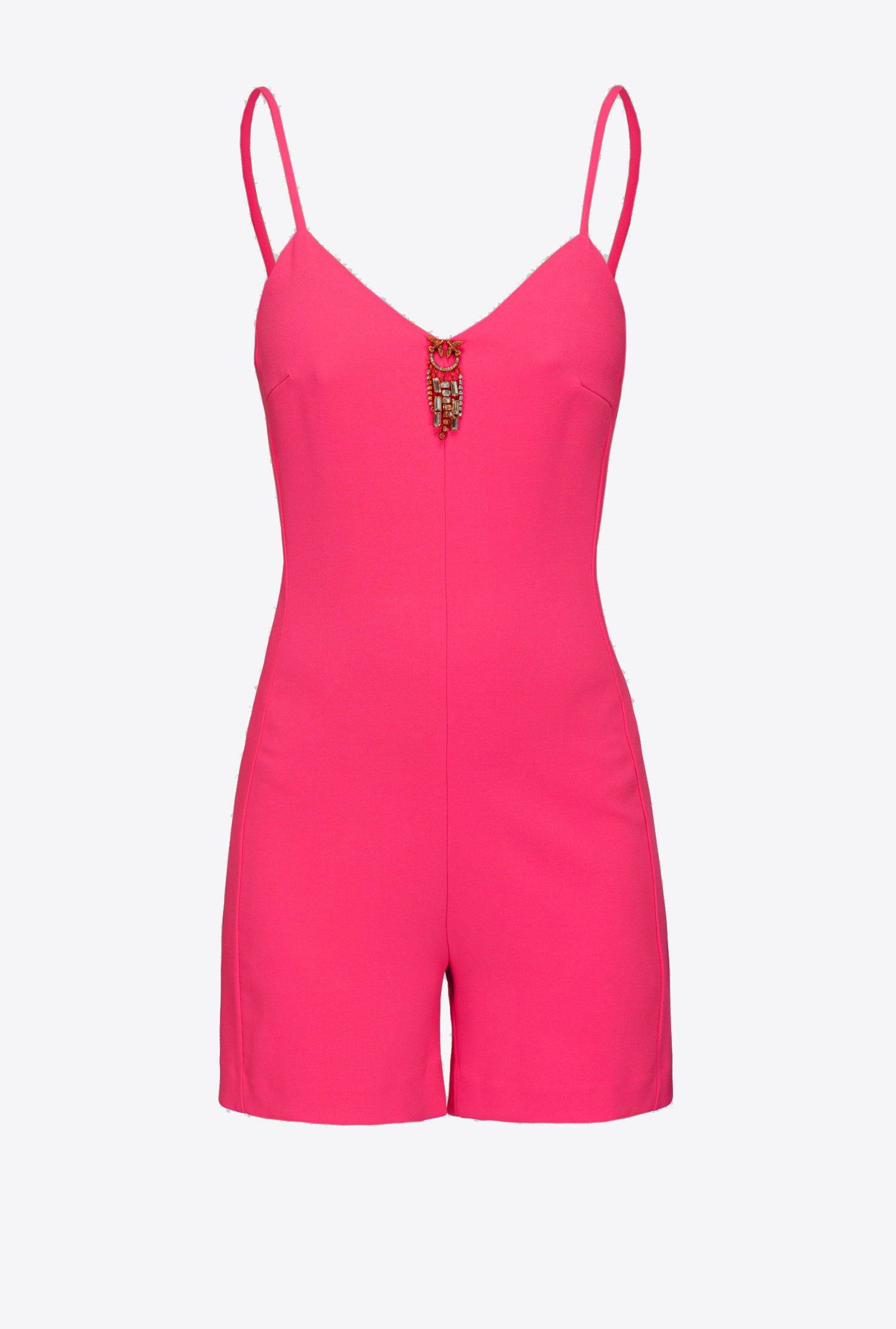 Playsuit with jewel embellishment