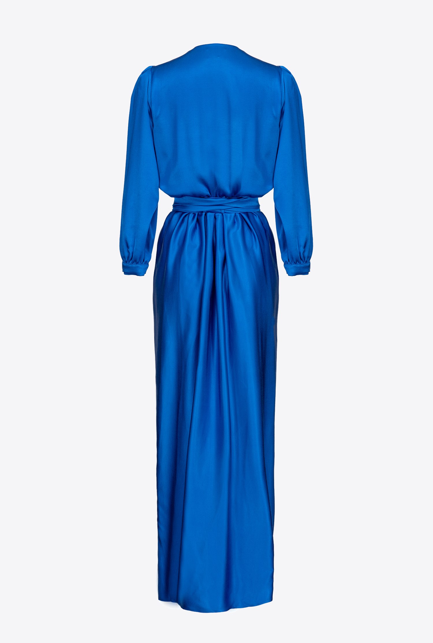 Satin wrap dress