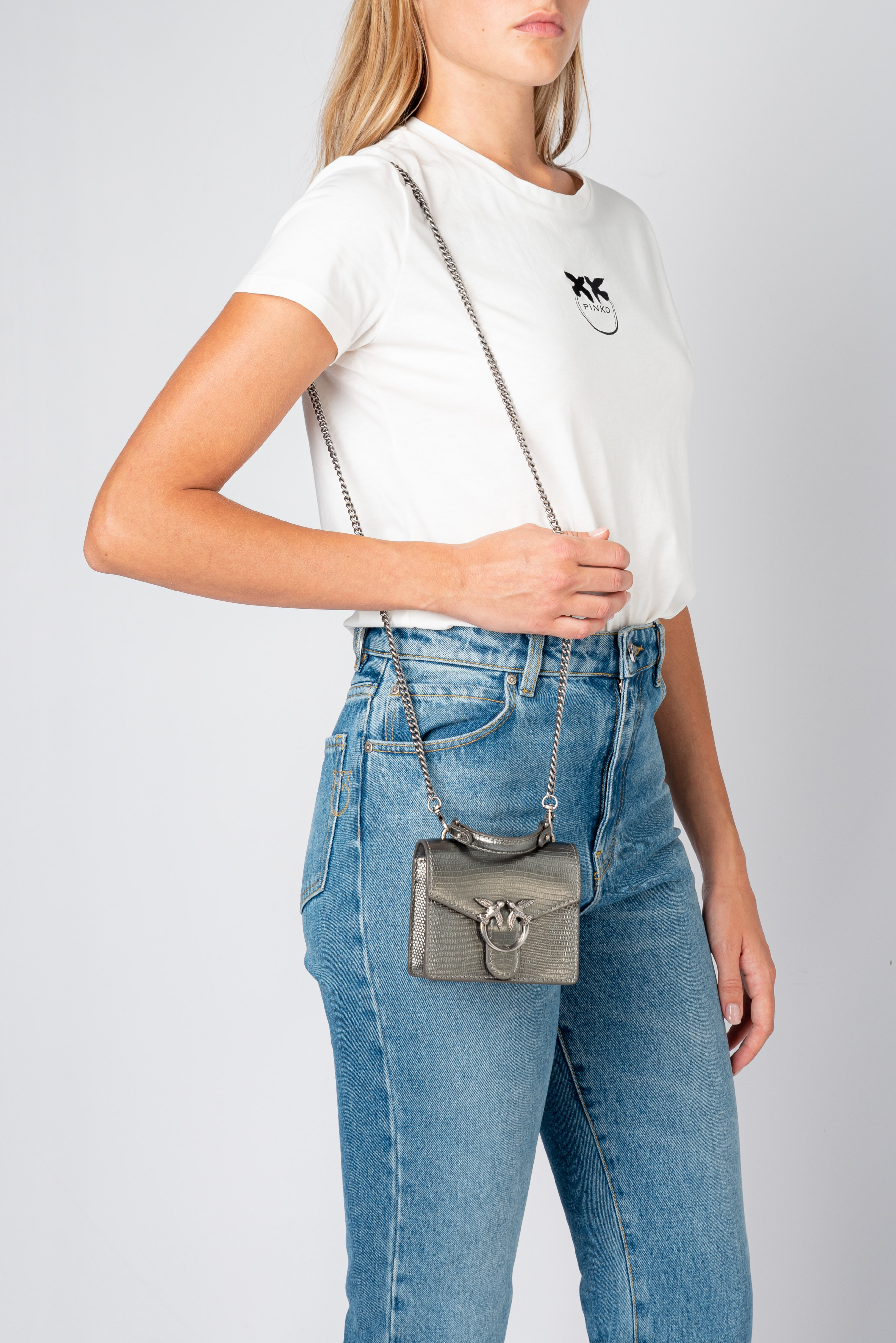 Micro Love Bag Top Handle Lizard