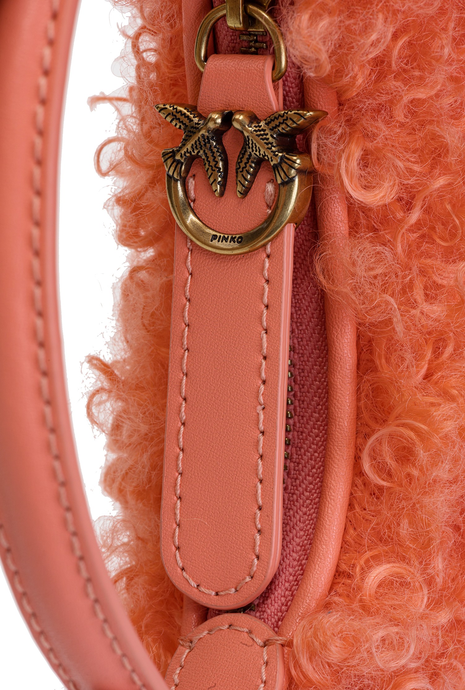 Micro Long Half Moon Bag Eco Sheepskin