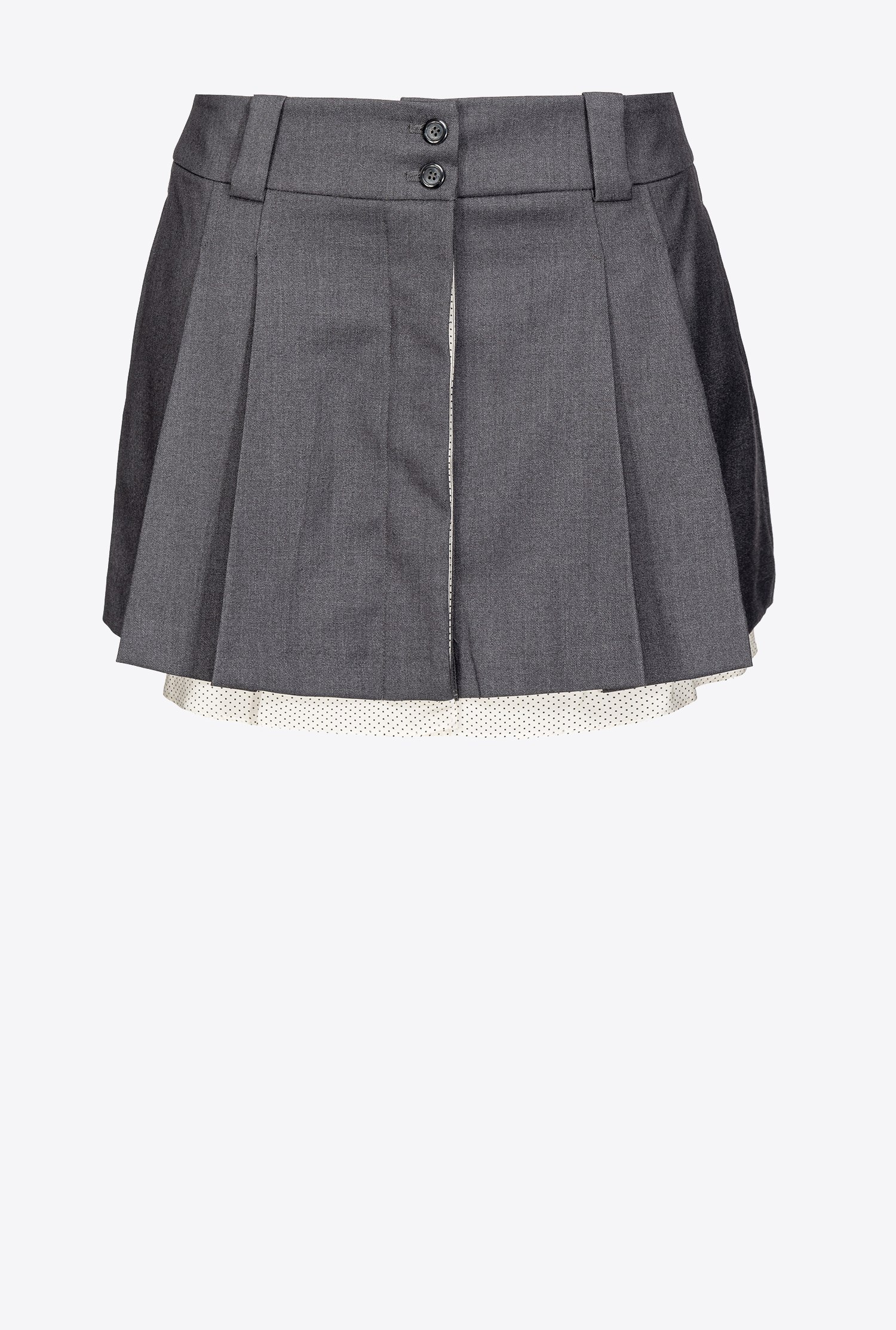 Pleated mini skirt