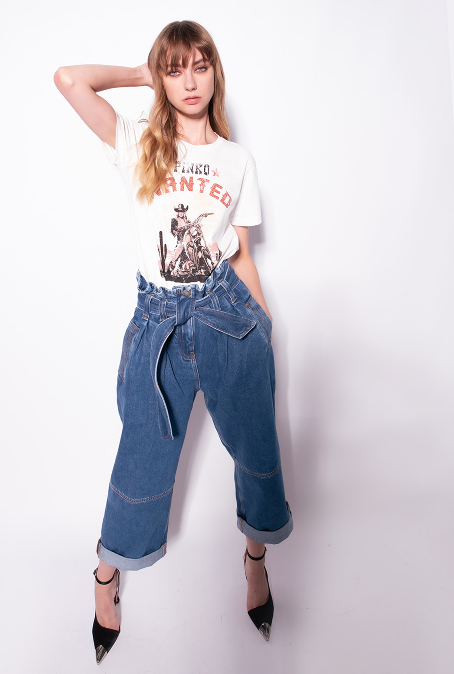 T-shirt with Wanted print