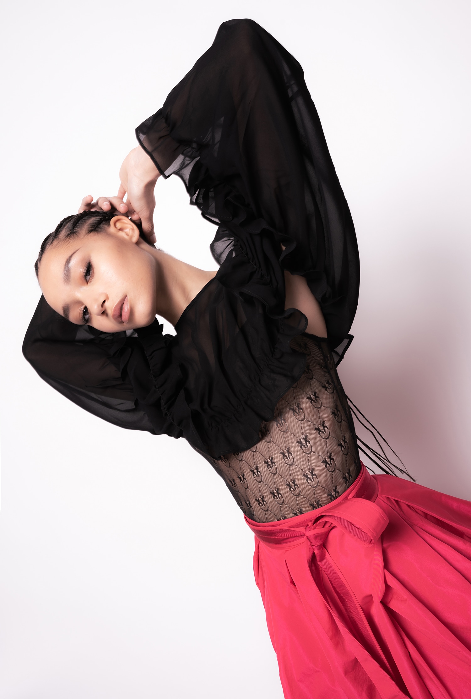 Shrug top with frills