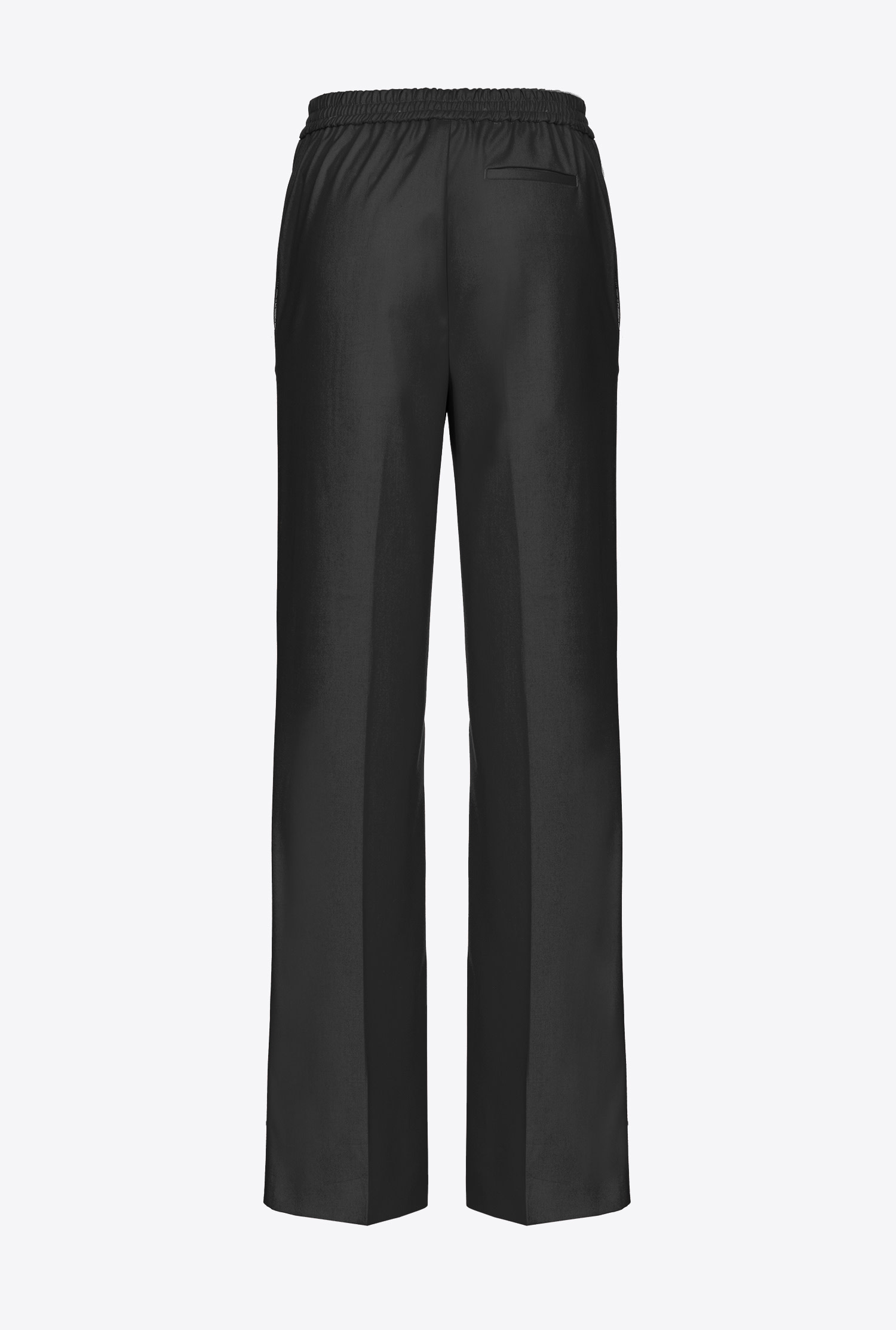 Wide-leg trousers with elastic waist