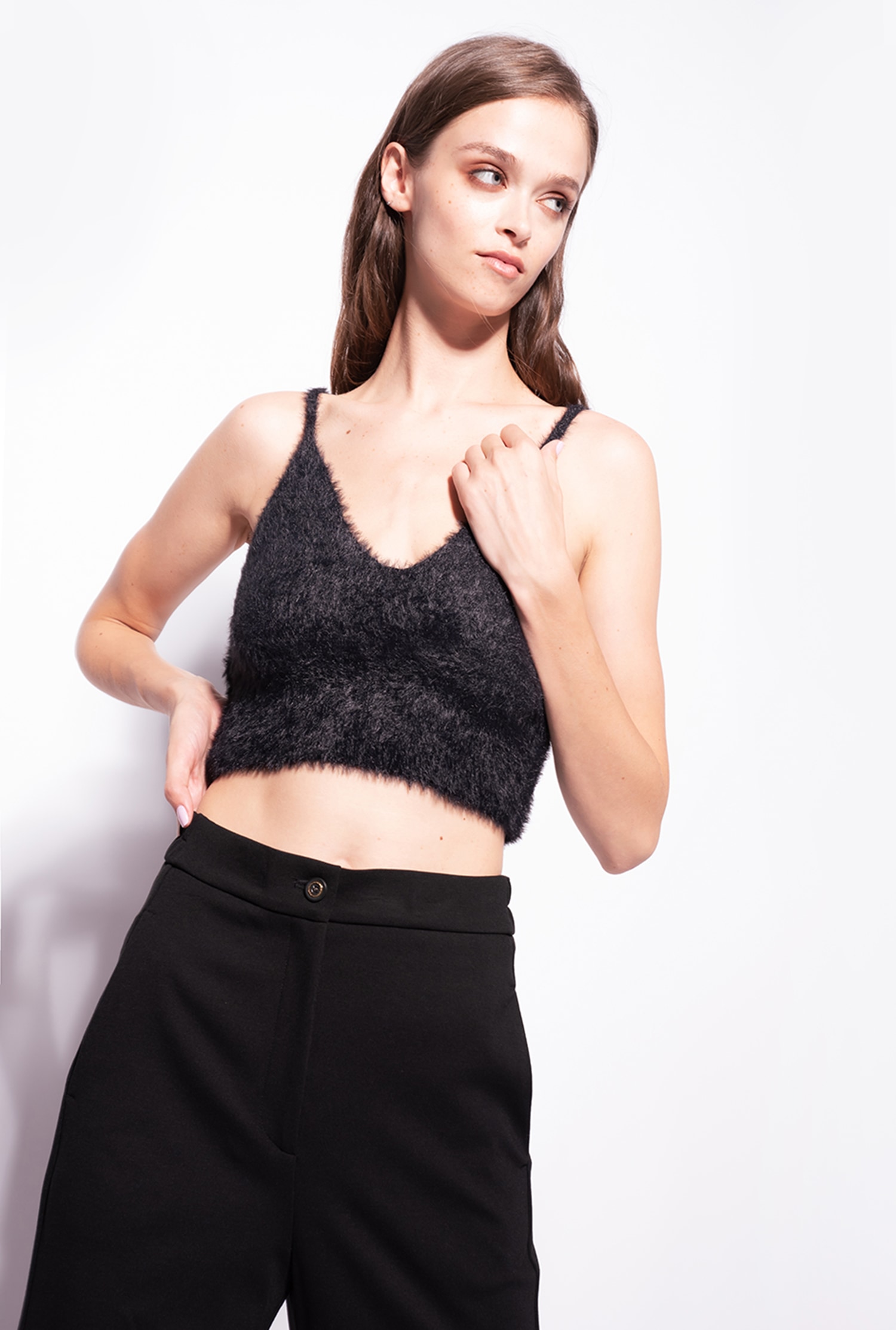 Soft knit crop top