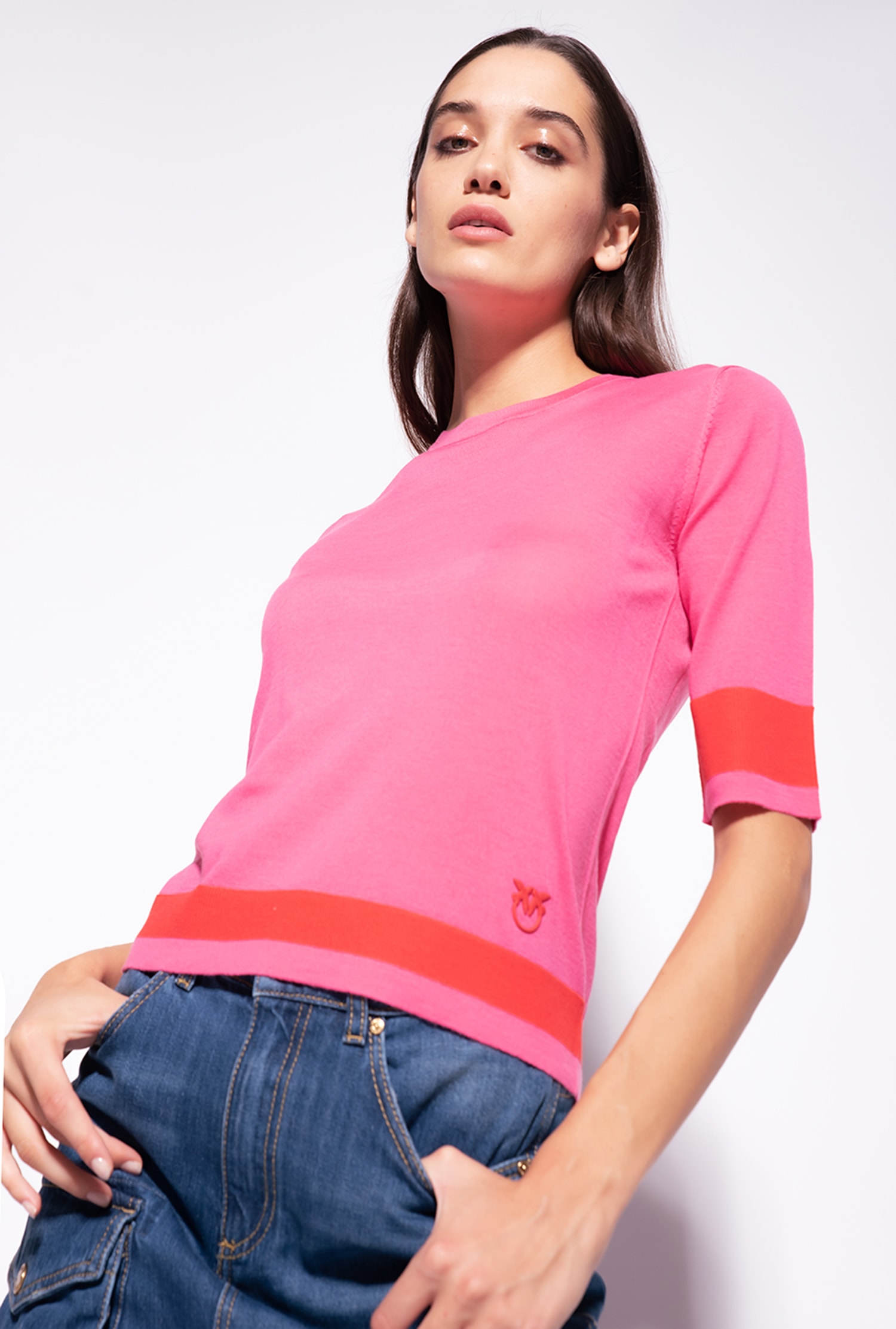 Colour-block sweater
