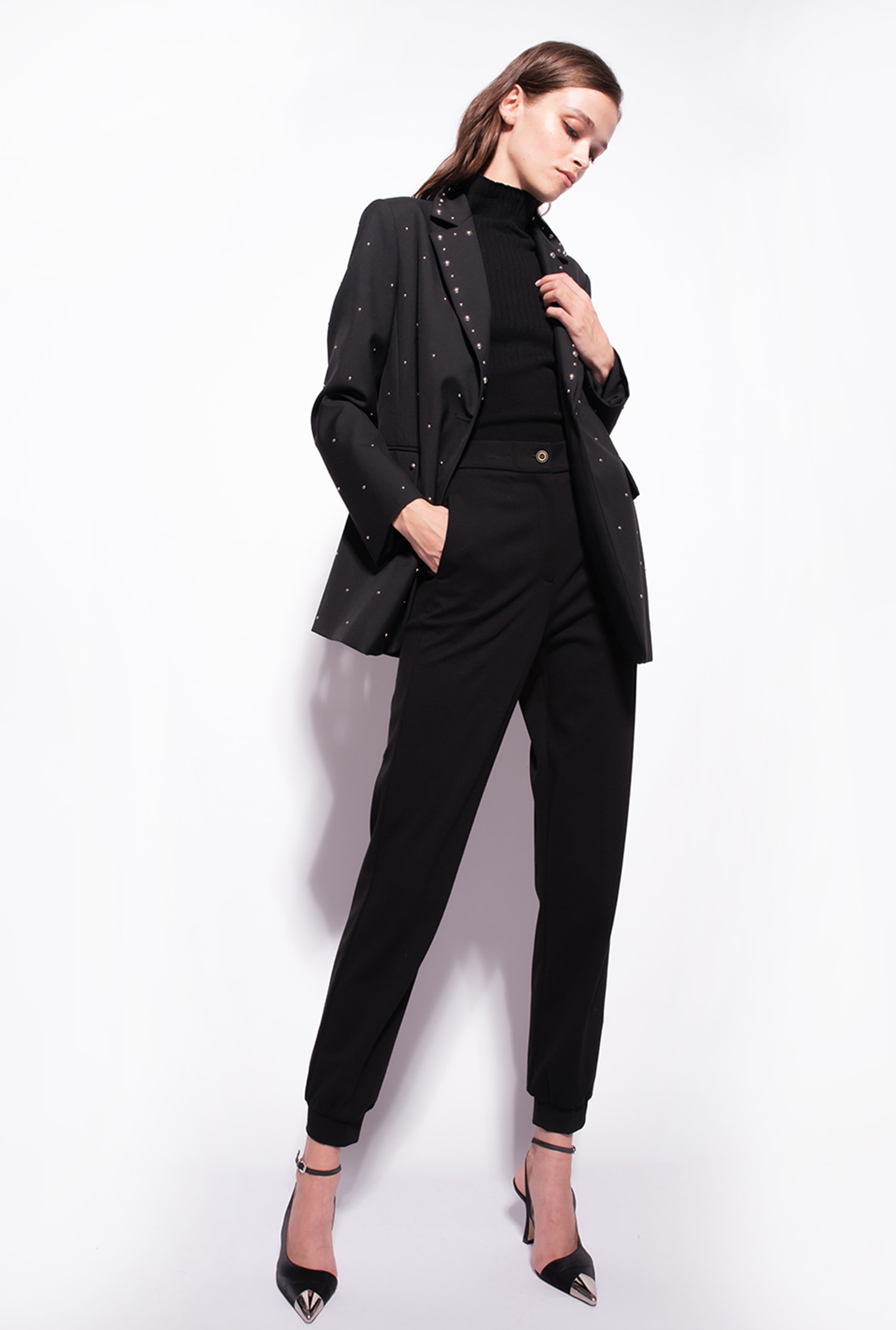 Joggers with ankle cuffs