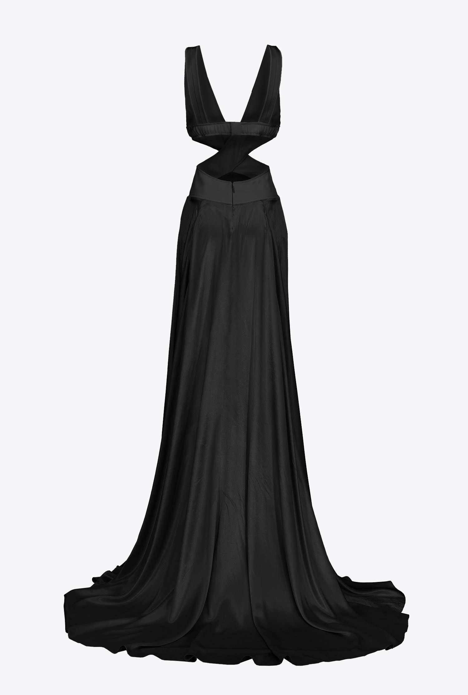 Long dress with open back