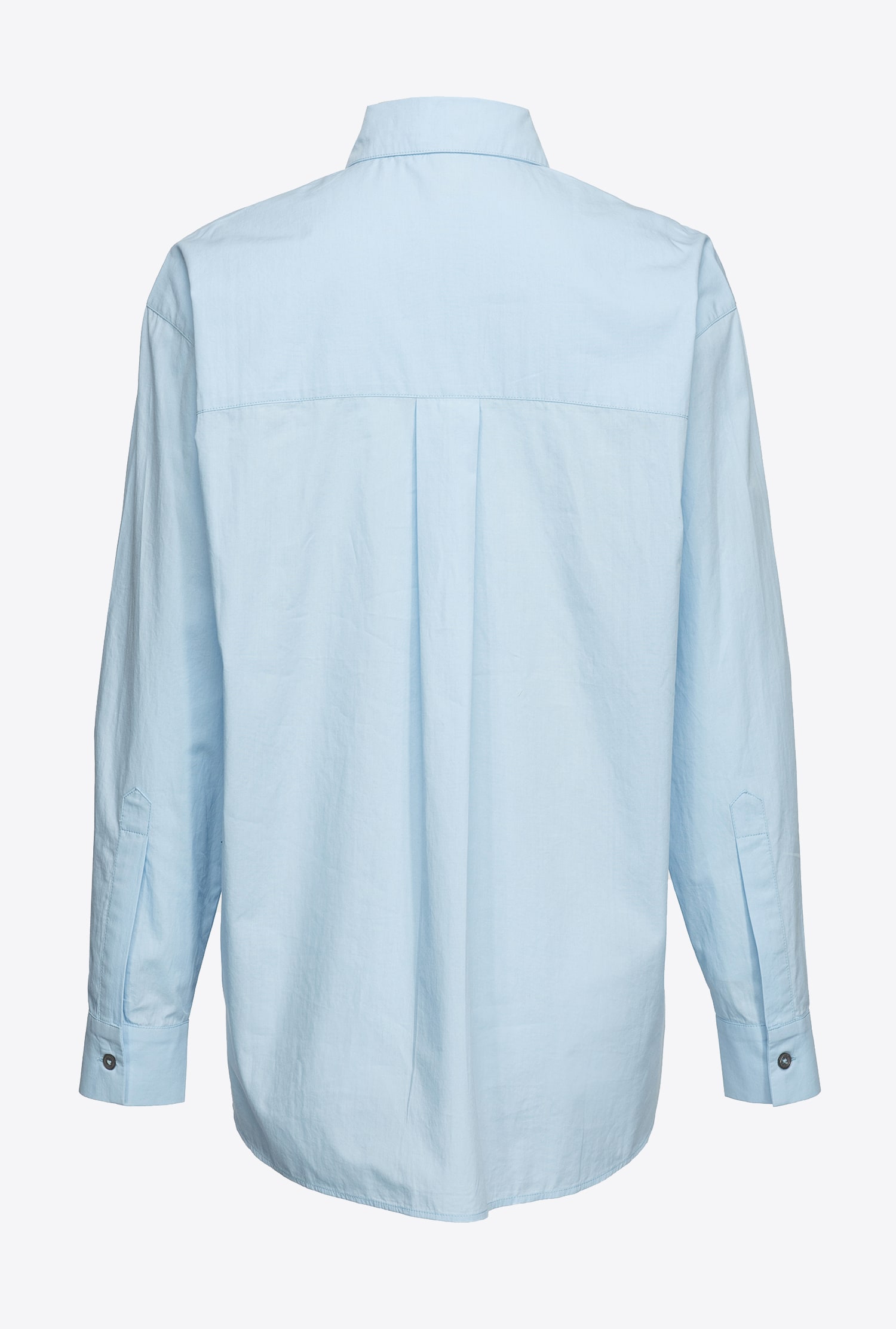 Poplin shirt with embroidery