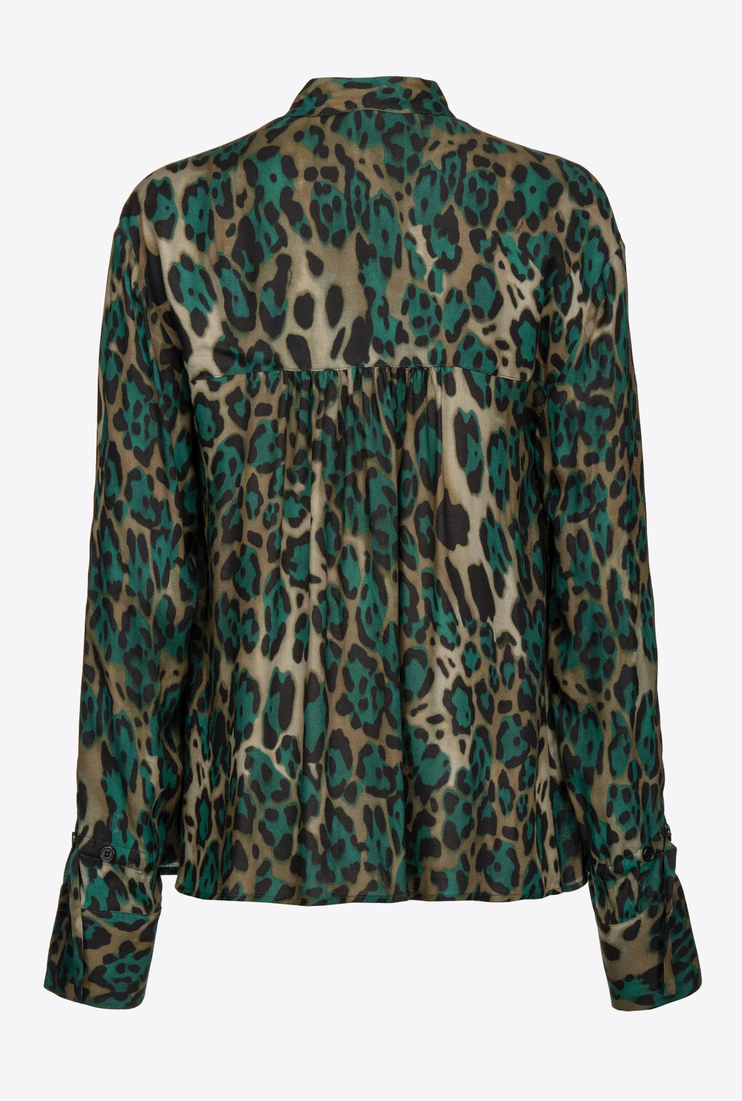 Dappled camouflage blouse