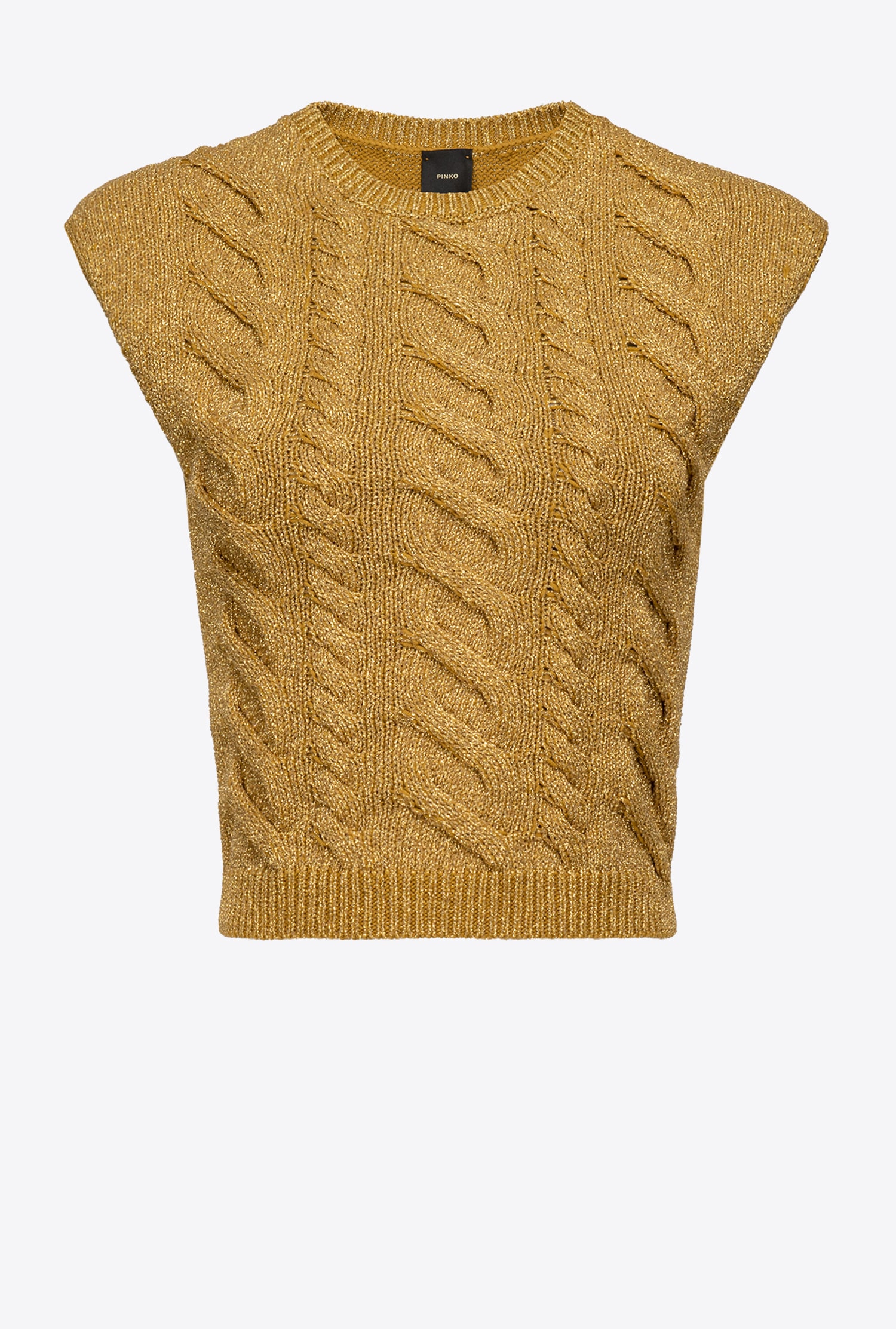 Knit lurex vest