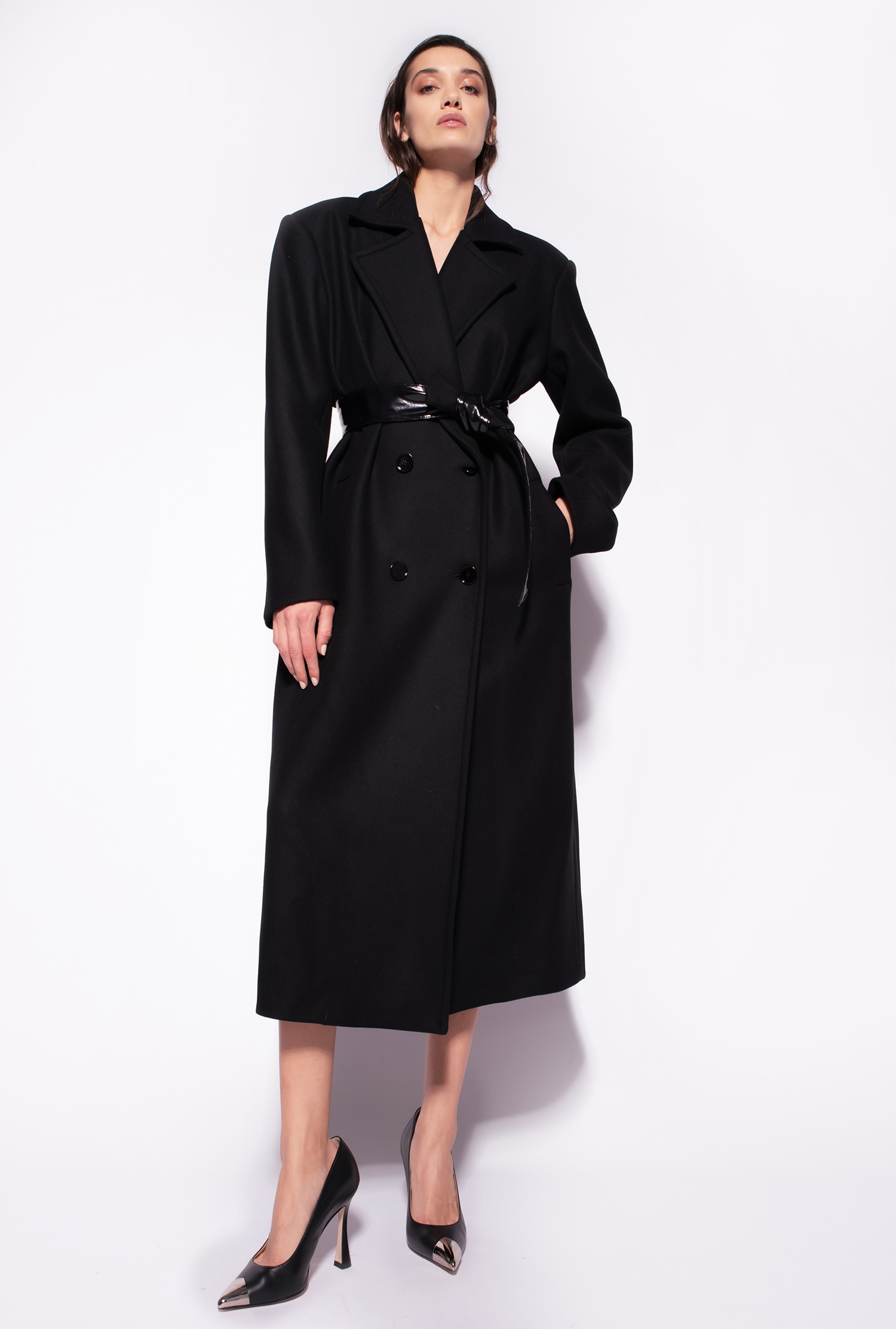 Cashmere-blend coat