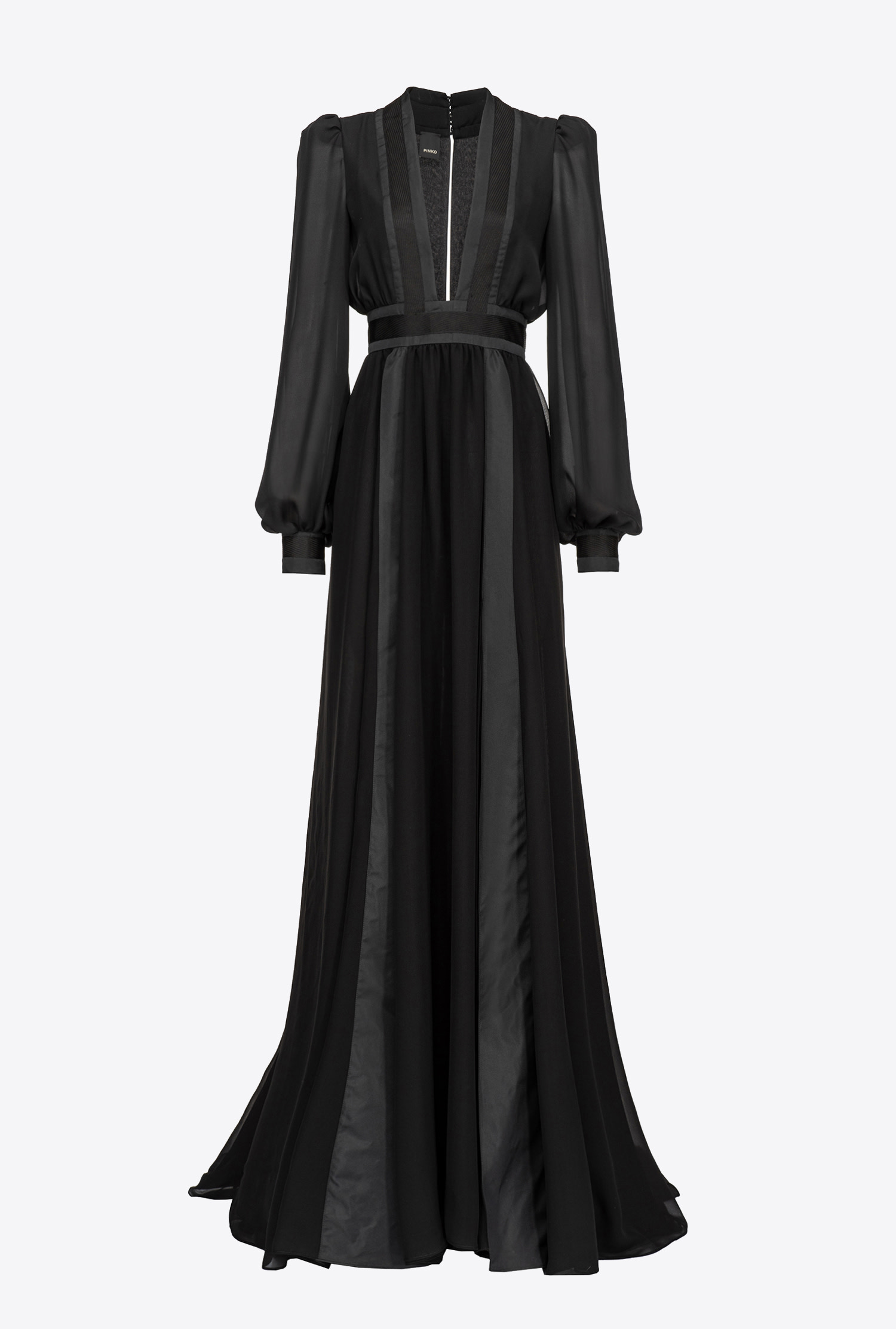 Long, elegant georgette dress